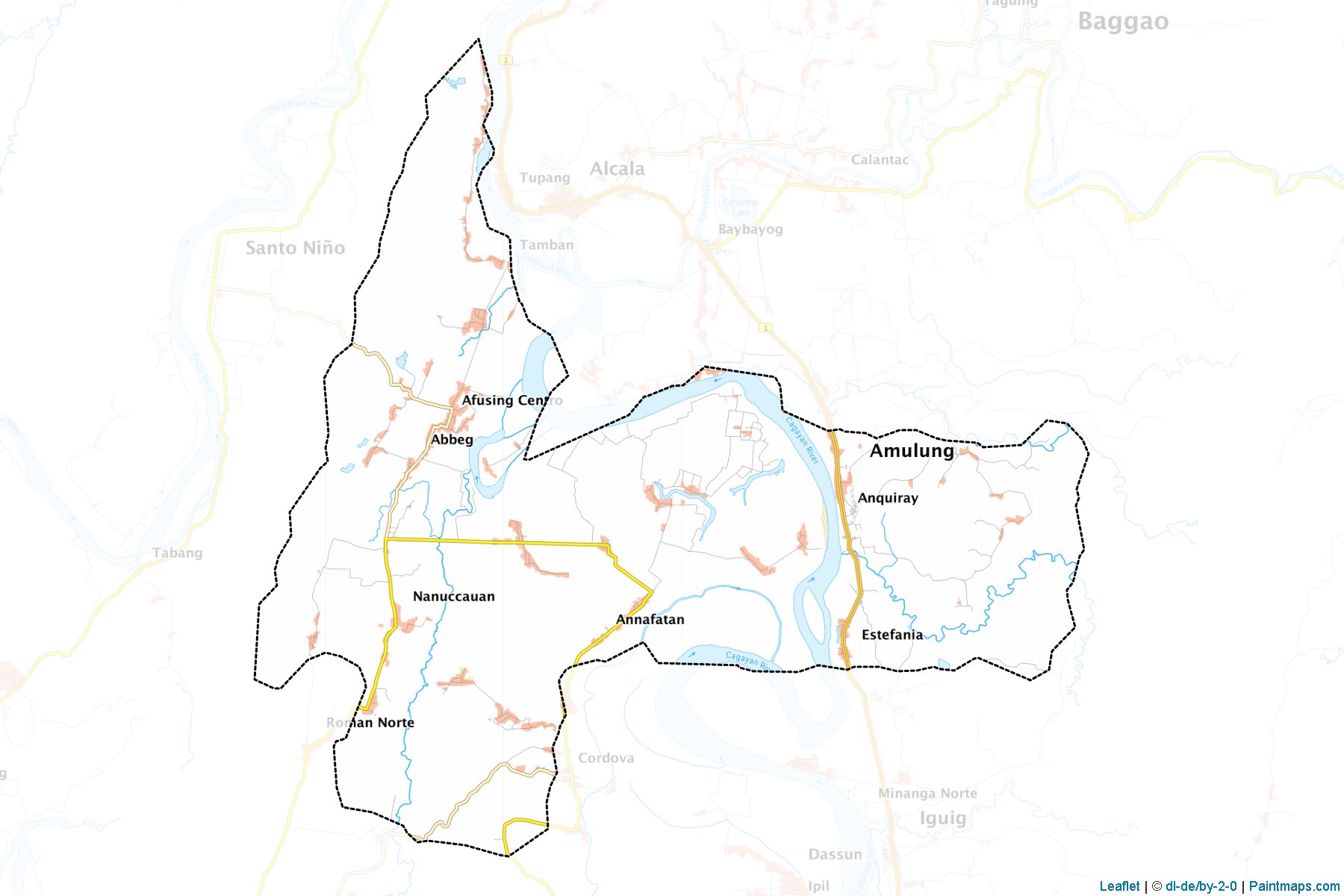 Muestras de recorte de mapas Amulung (Cagayan)-1