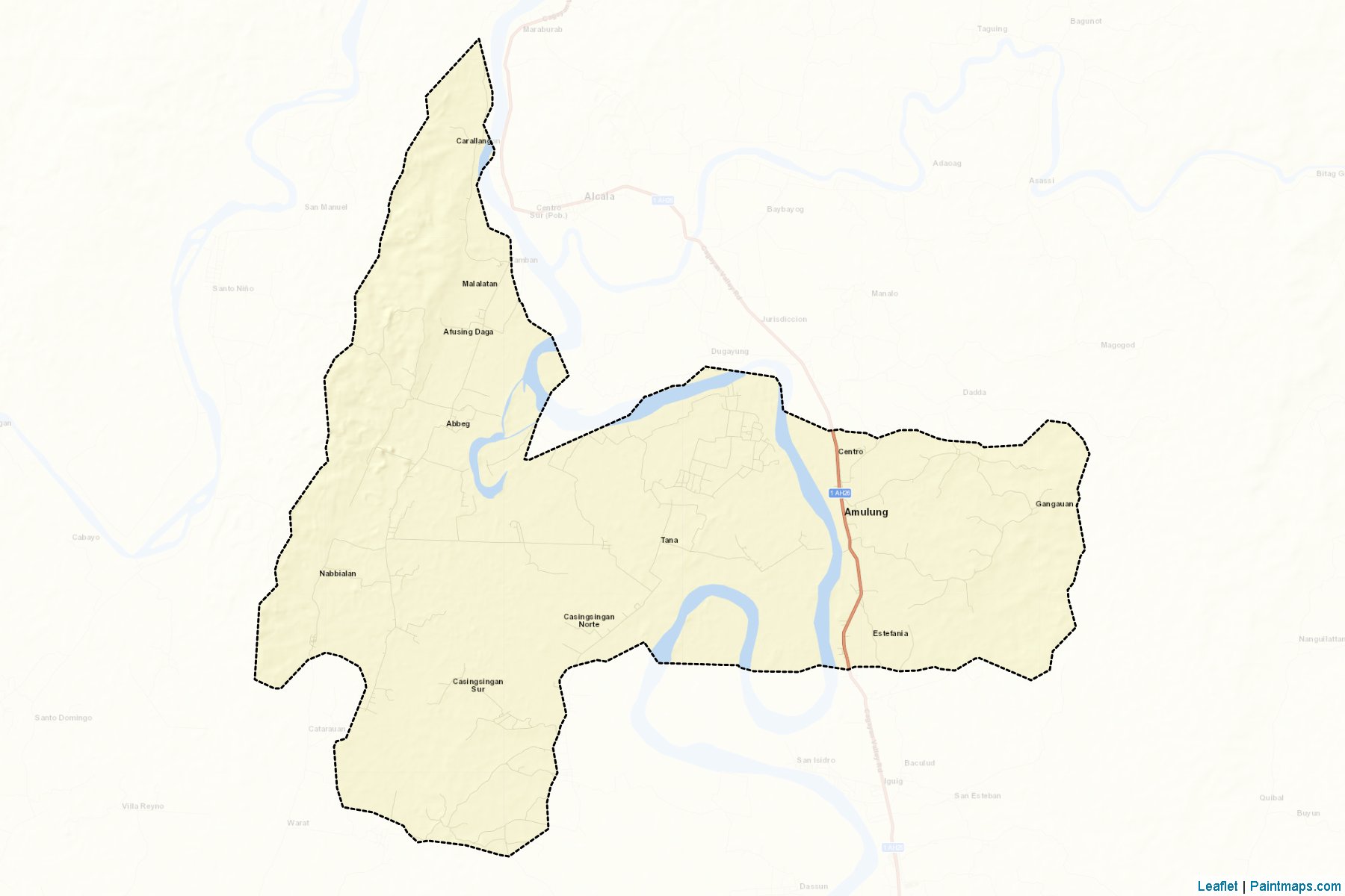 Muestras de recorte de mapas Amulung (Cagayan)-2