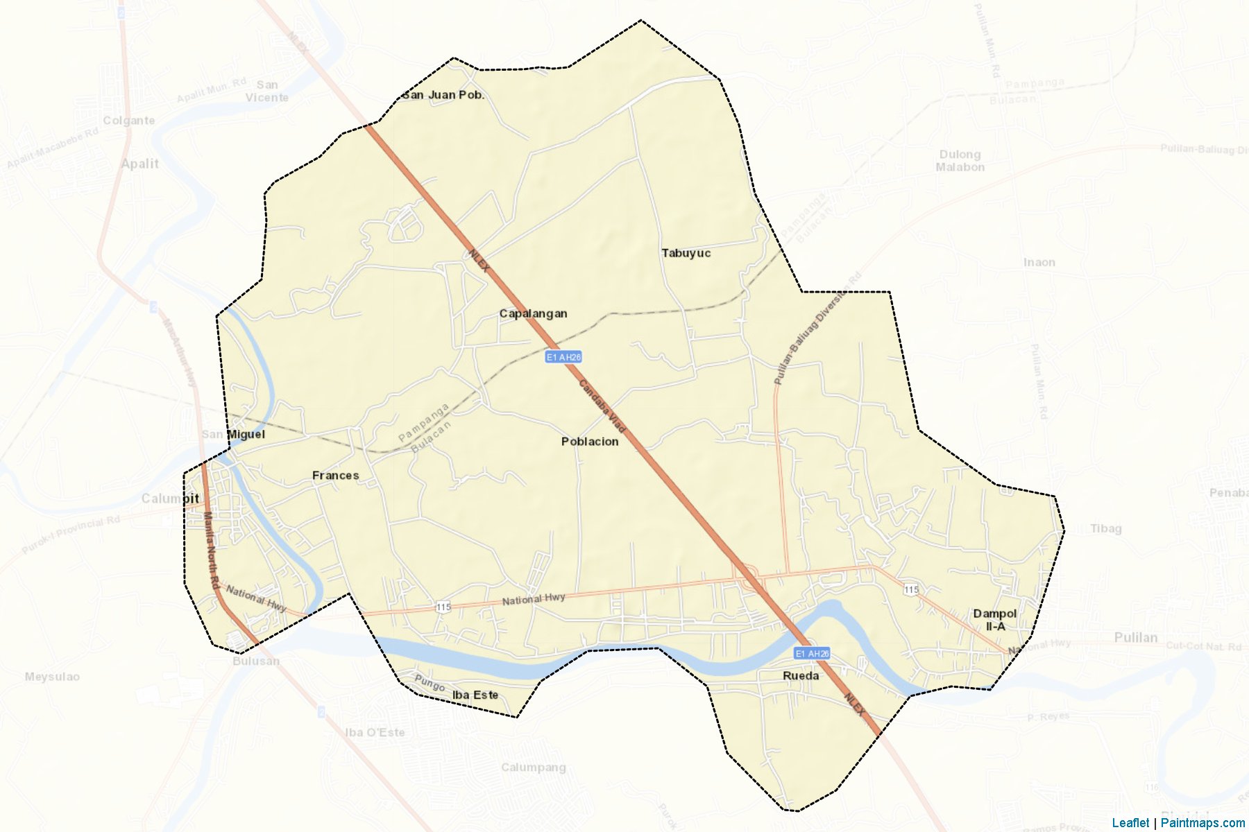 Muestras de recorte de mapas Apalit (Bulacan)-2