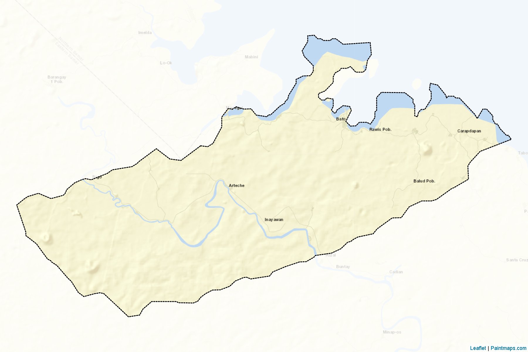 Arteche (Eastern Samar) Map Cropping Samples-2