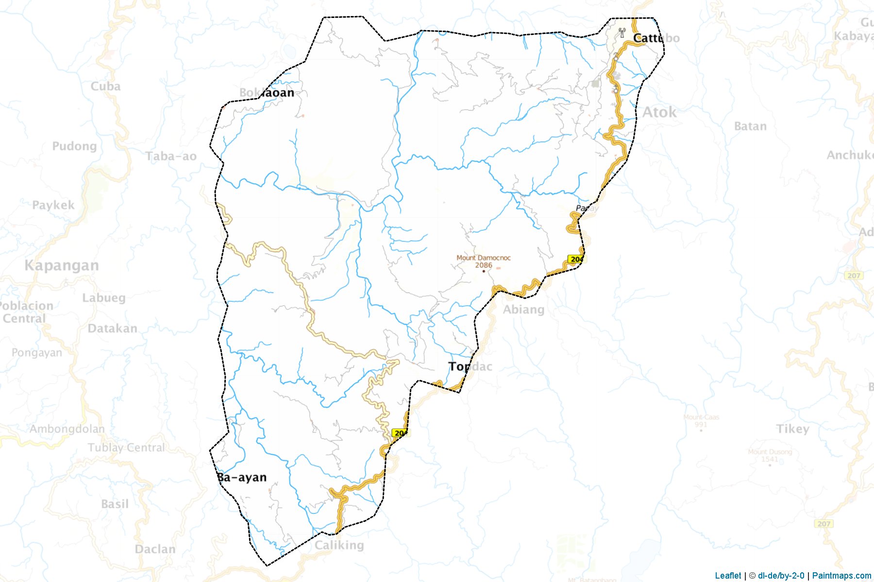 Atok (Benguet) Map Cropping Samples-1