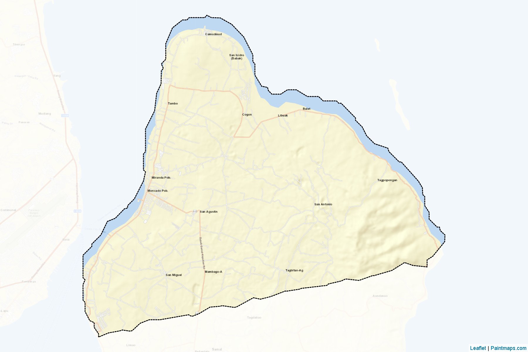 Muestras de recorte de mapas Babak (Davao del Norte)-2