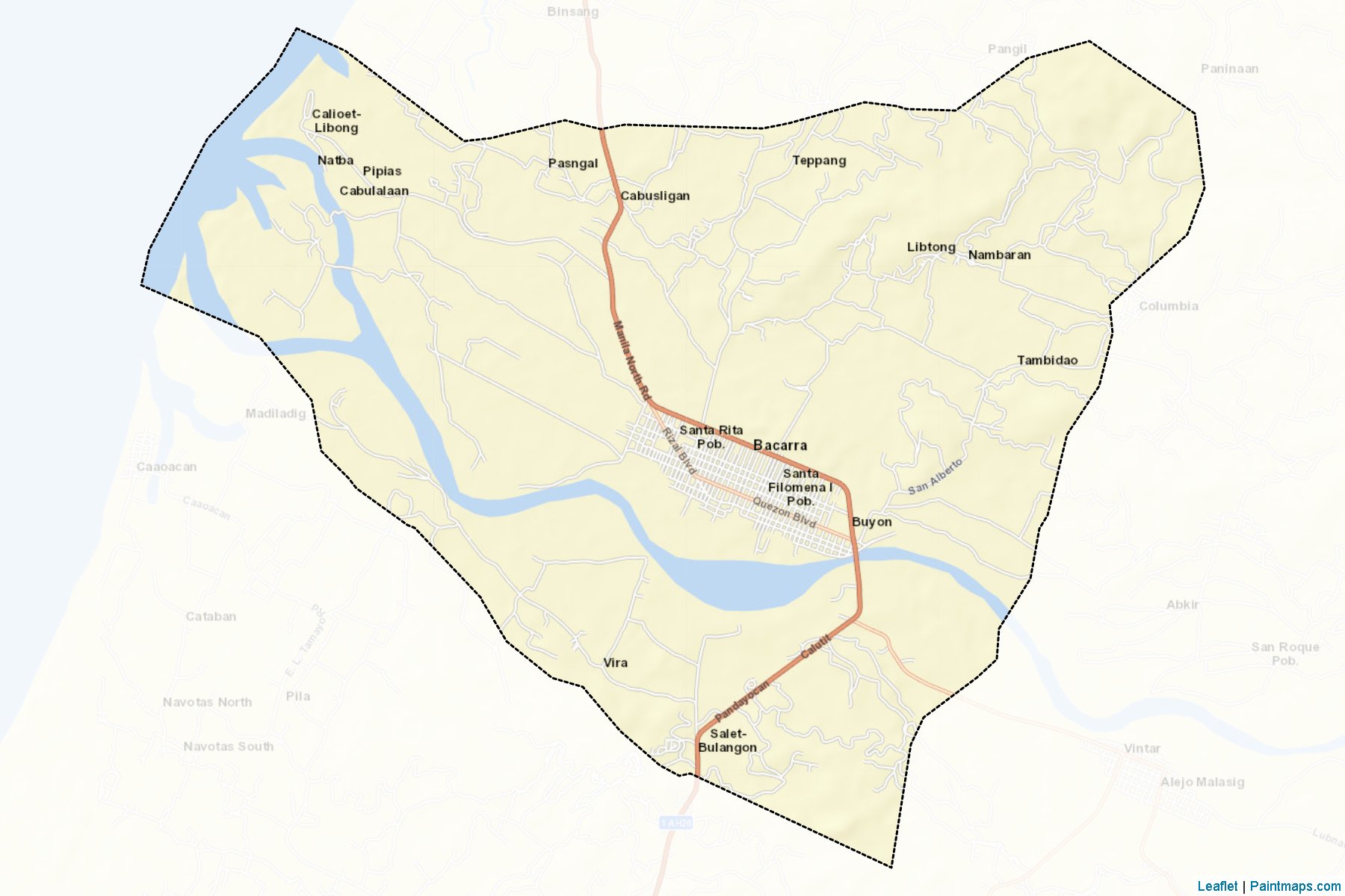 Bacarra (Ilocos Norte) Map Cropping Samples-2