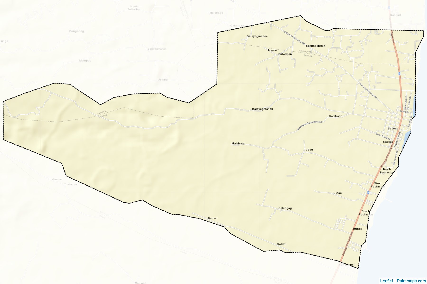 Bacong (Negros Oriental) Map Cropping Samples-2