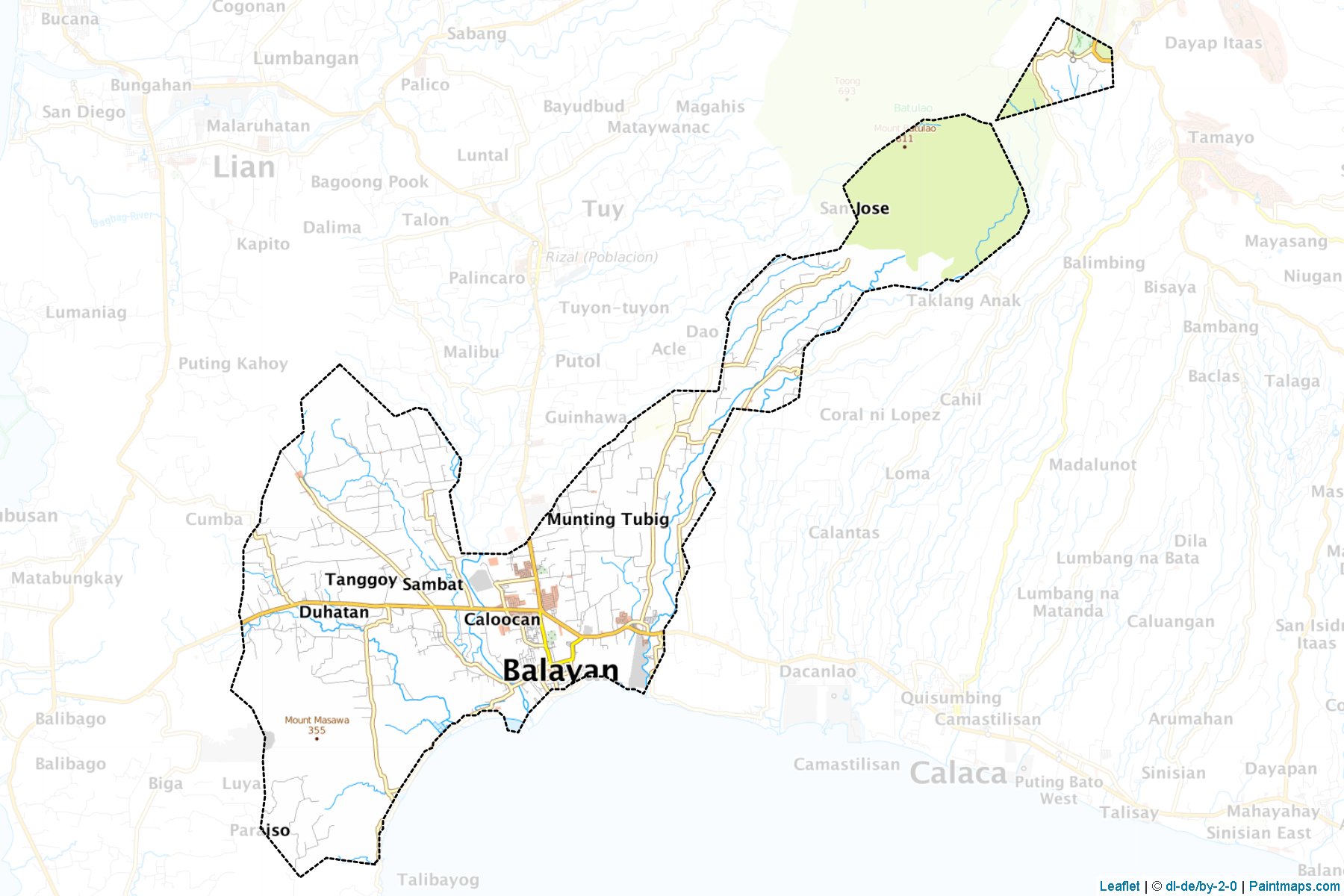 Balayan (Batangas) Map Cropping Samples-1