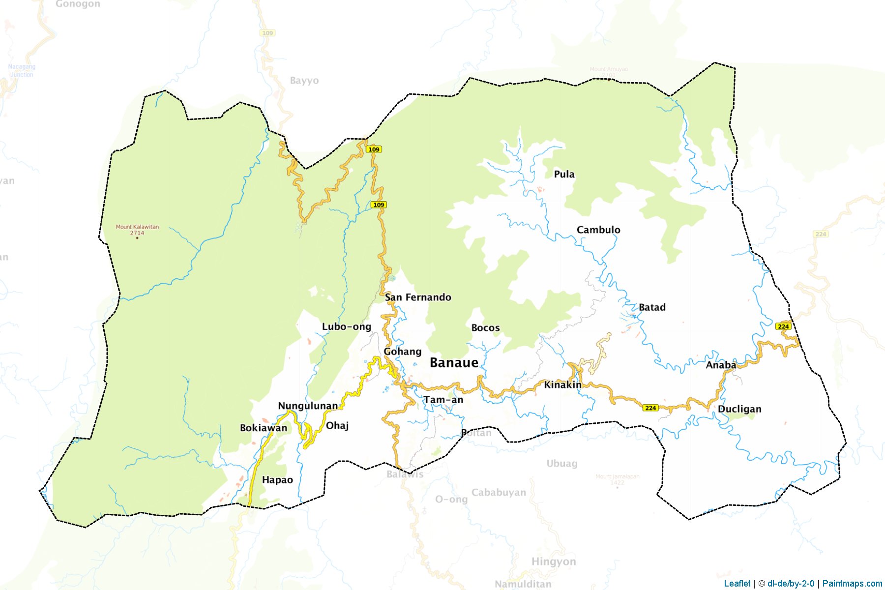 Muestras de recorte de mapas Banaue (Ifugao)-1