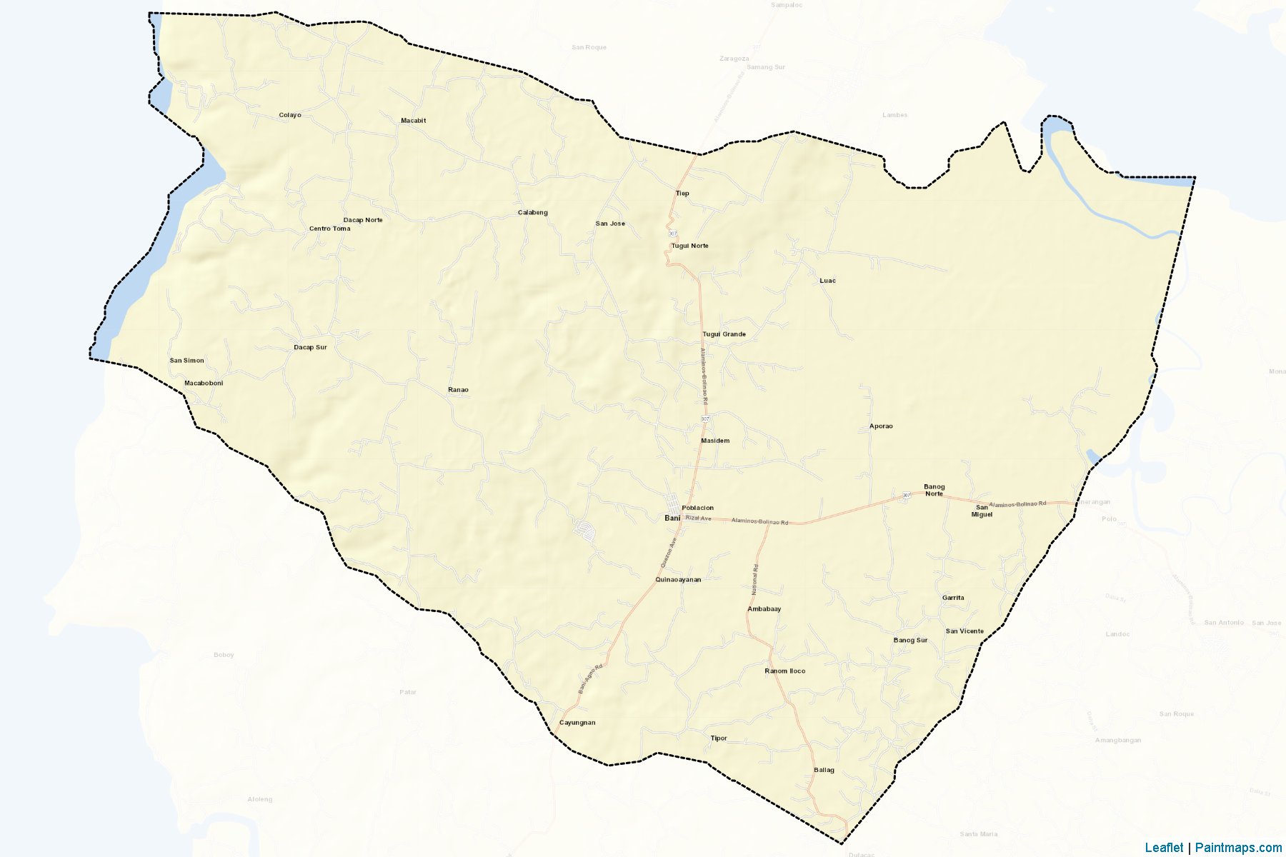 Bani (Pangasinan) Map Cropping Samples-2