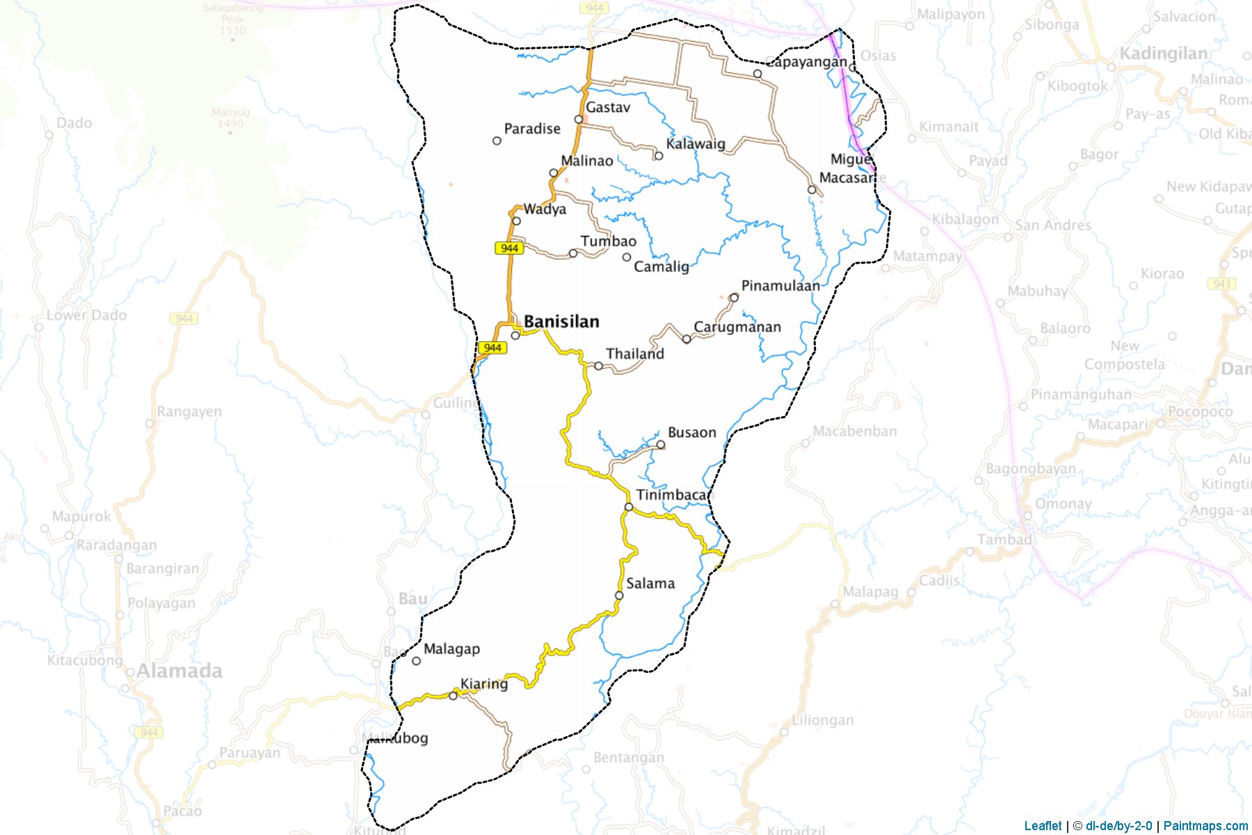 Banisilan (Cotabato) Haritası Örnekleri-1