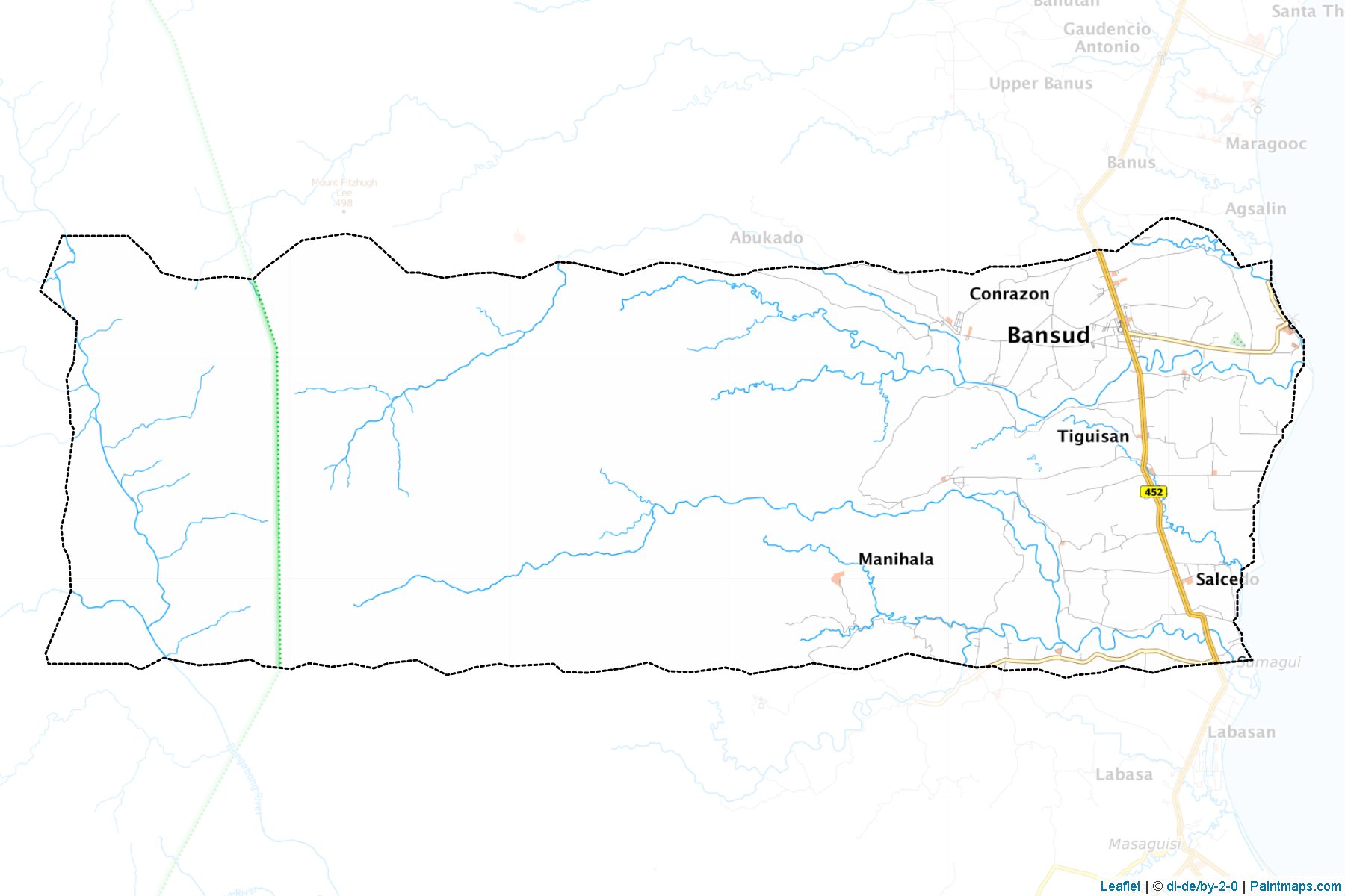 Muestras de recorte de mapas Bansud (Mindoro Oriental)-1