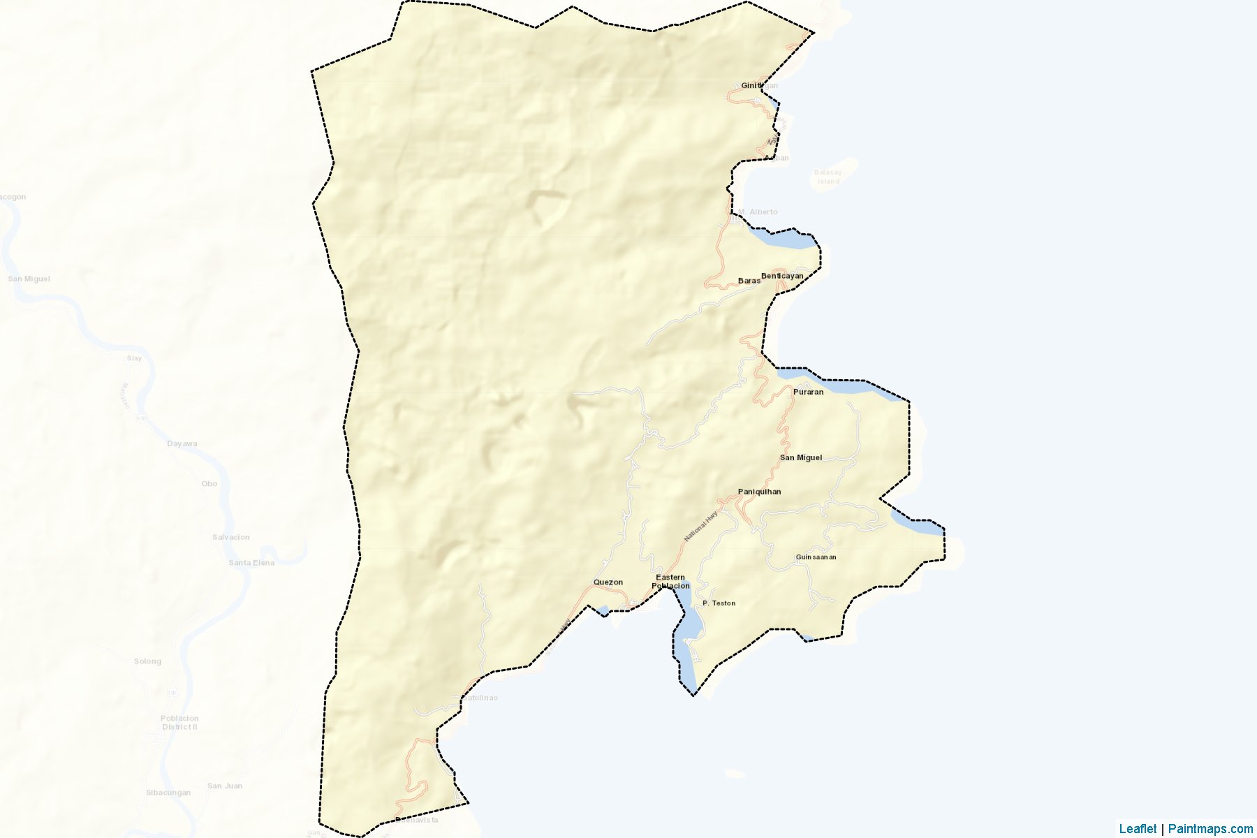 Muestras de recorte de mapas Baras (Catanduanes)-2