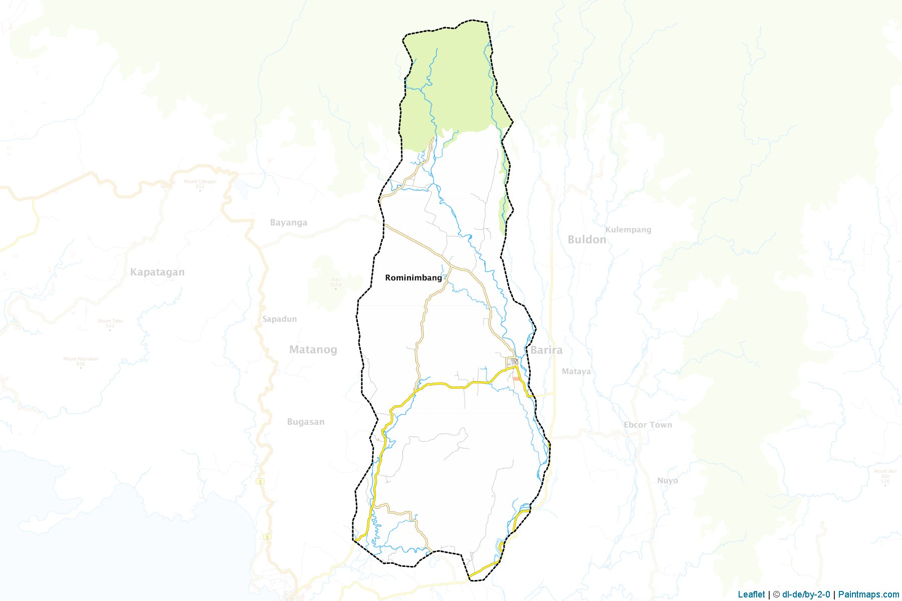 Muestras de recorte de mapas Barira (Maguindanao)-1