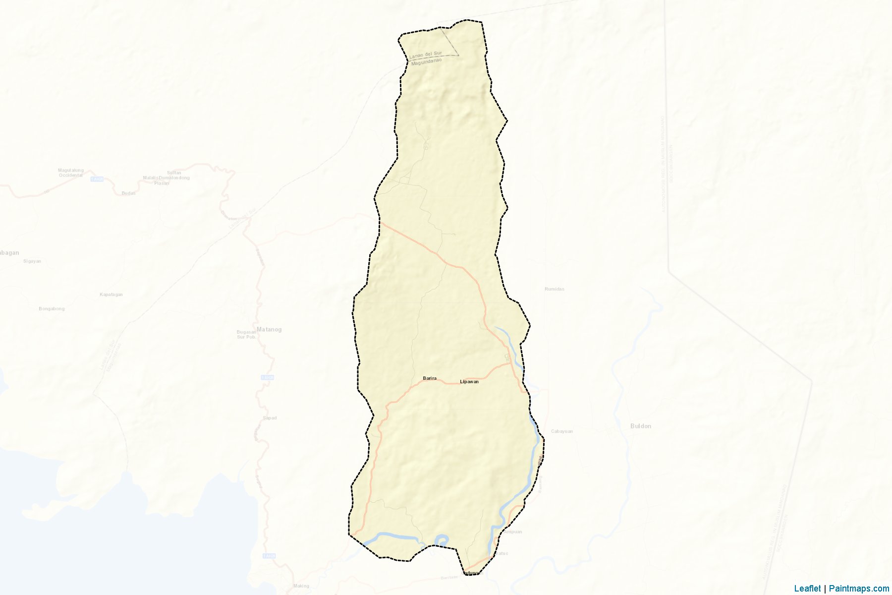 Muestras de recorte de mapas Barira (Maguindanao)-2