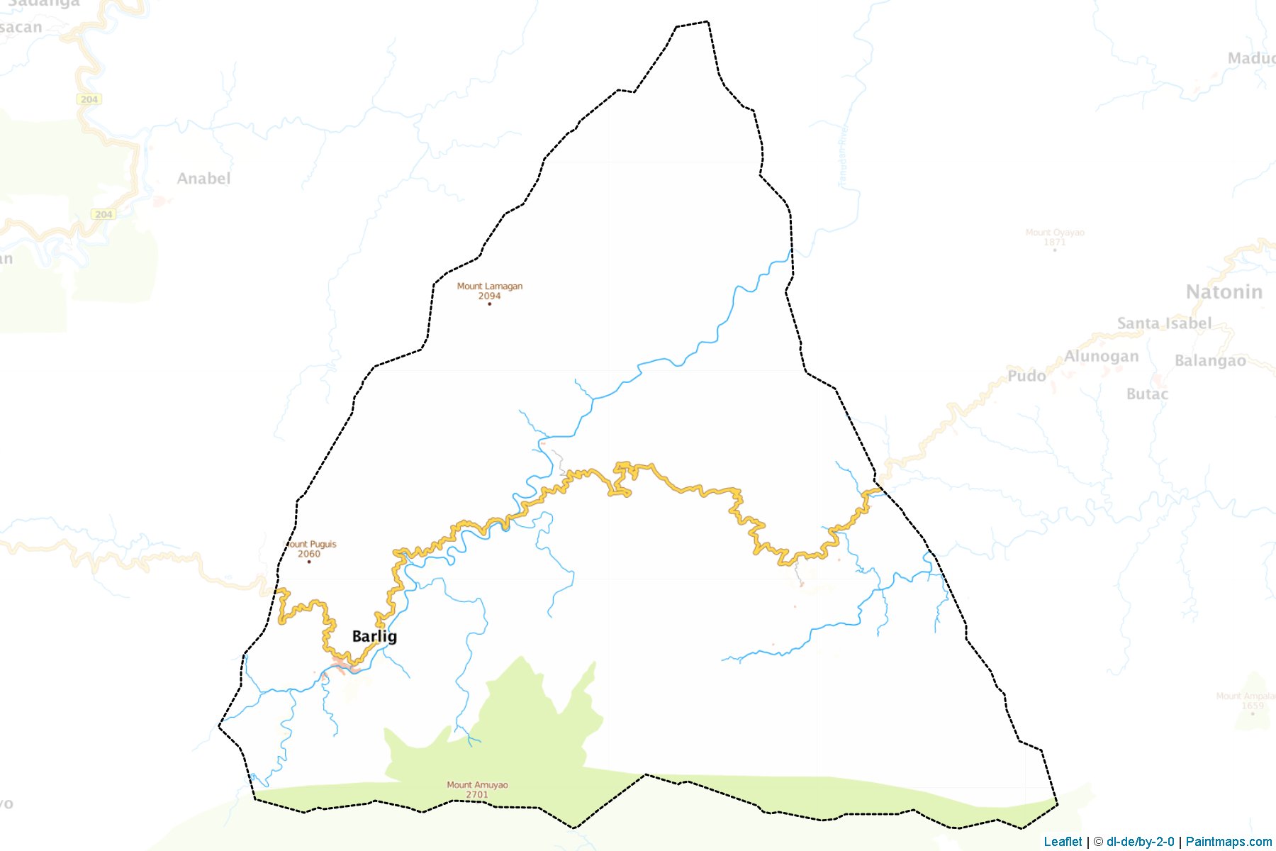 Barlig (Mountain Province) Map Cropping Samples-1