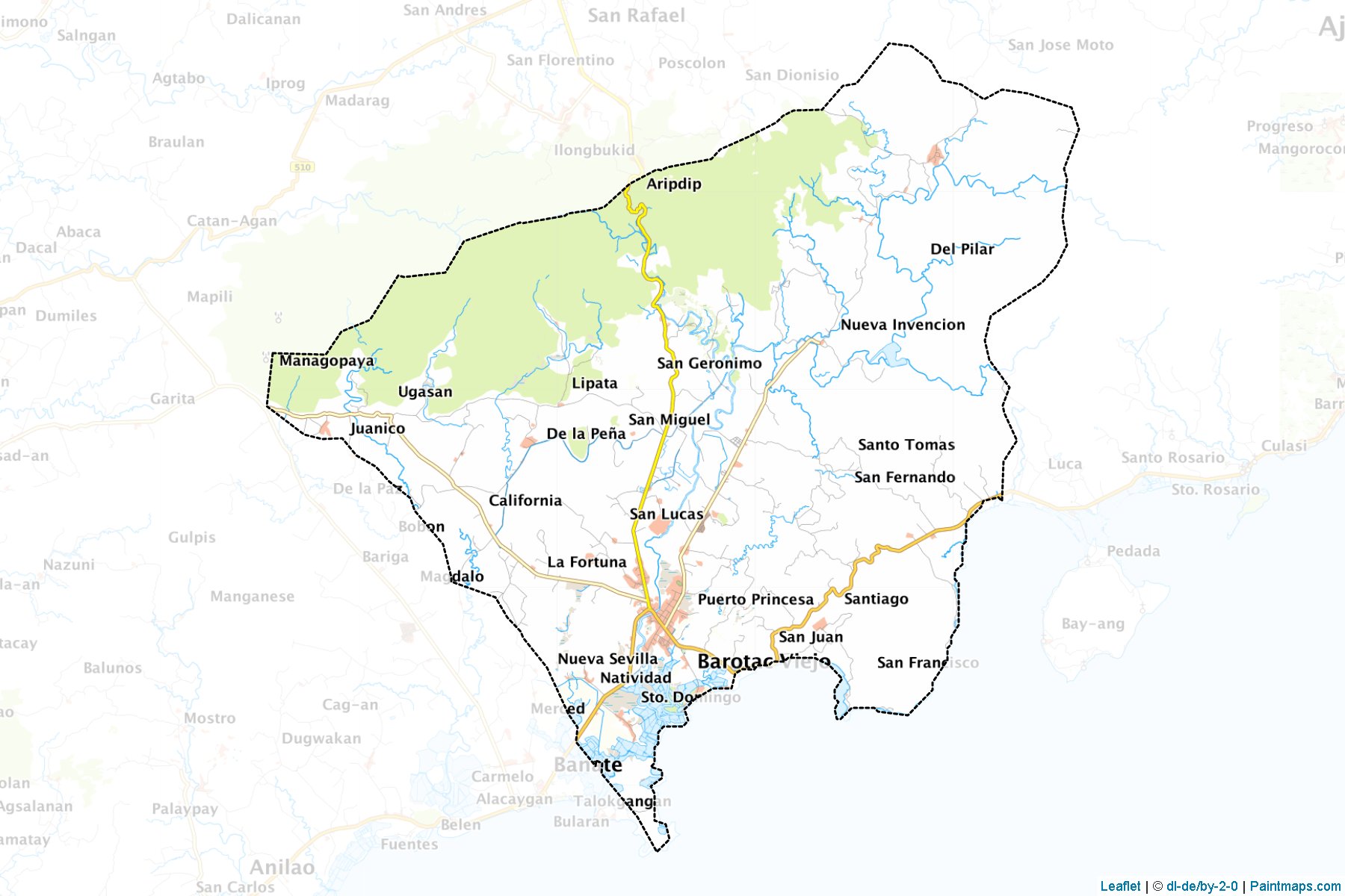 Muestras de recorte de mapas Barotac Viejo (Iloilo)-1