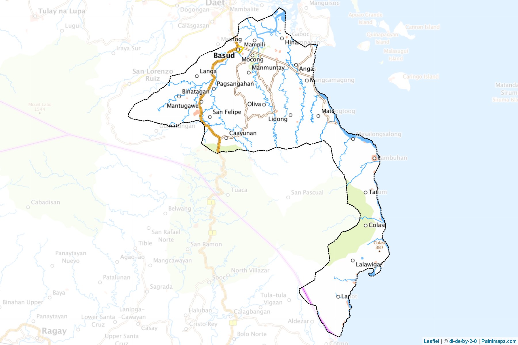 Muestras de recorte de mapas Basud (Camarines Norte)-1