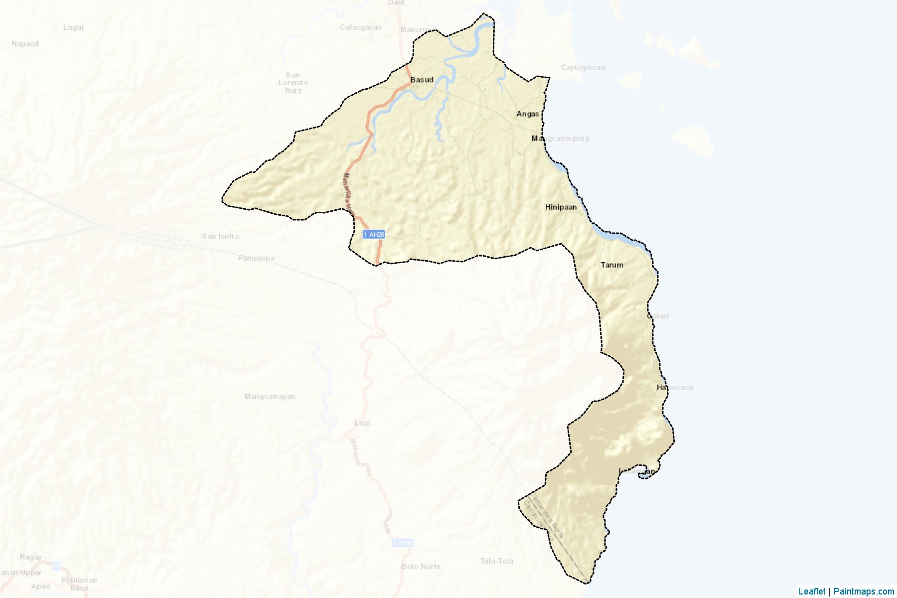 Muestras de recorte de mapas Basud (Camarines Norte)-2