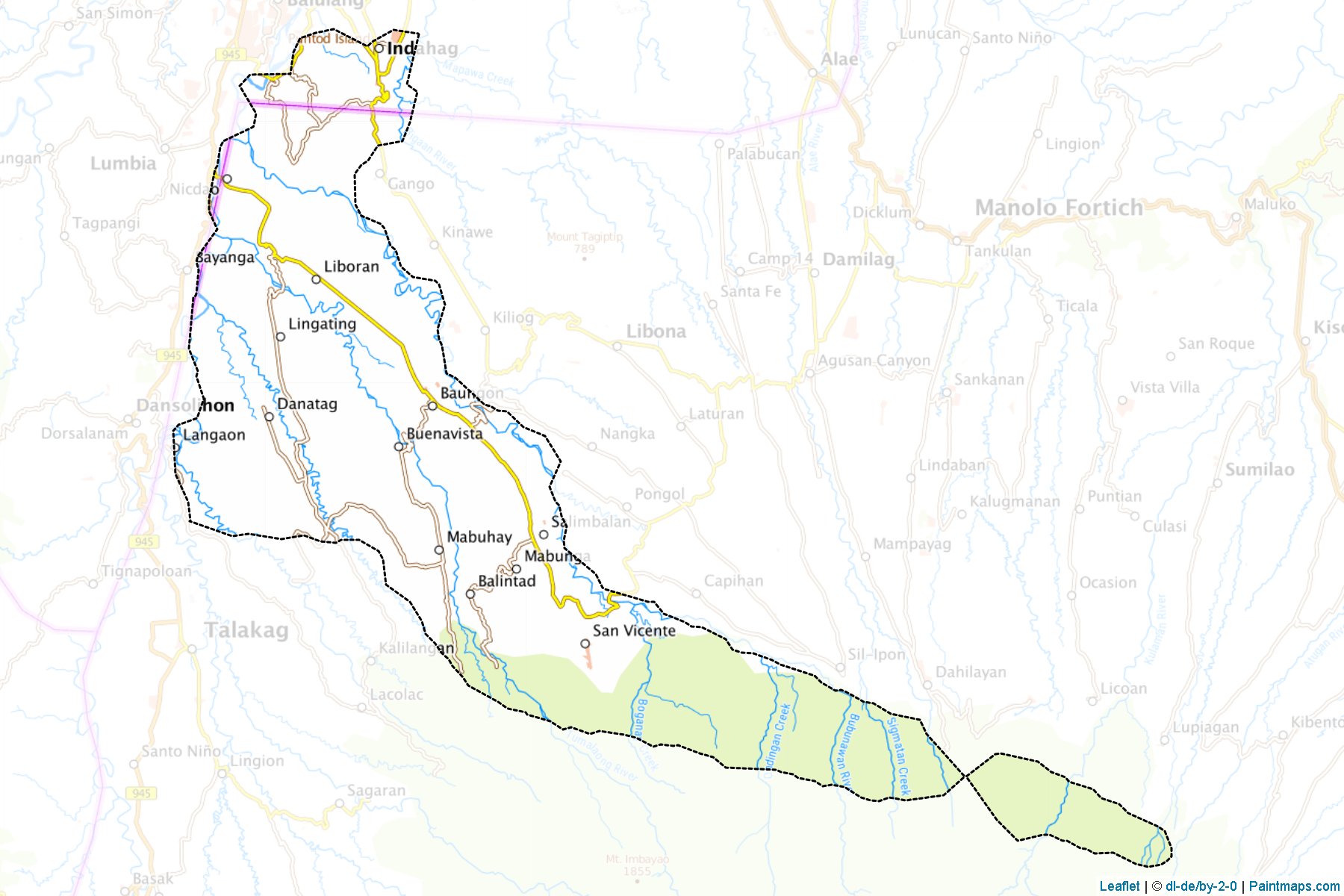 Baungon (Bukidnon) Map Cropping Samples-1