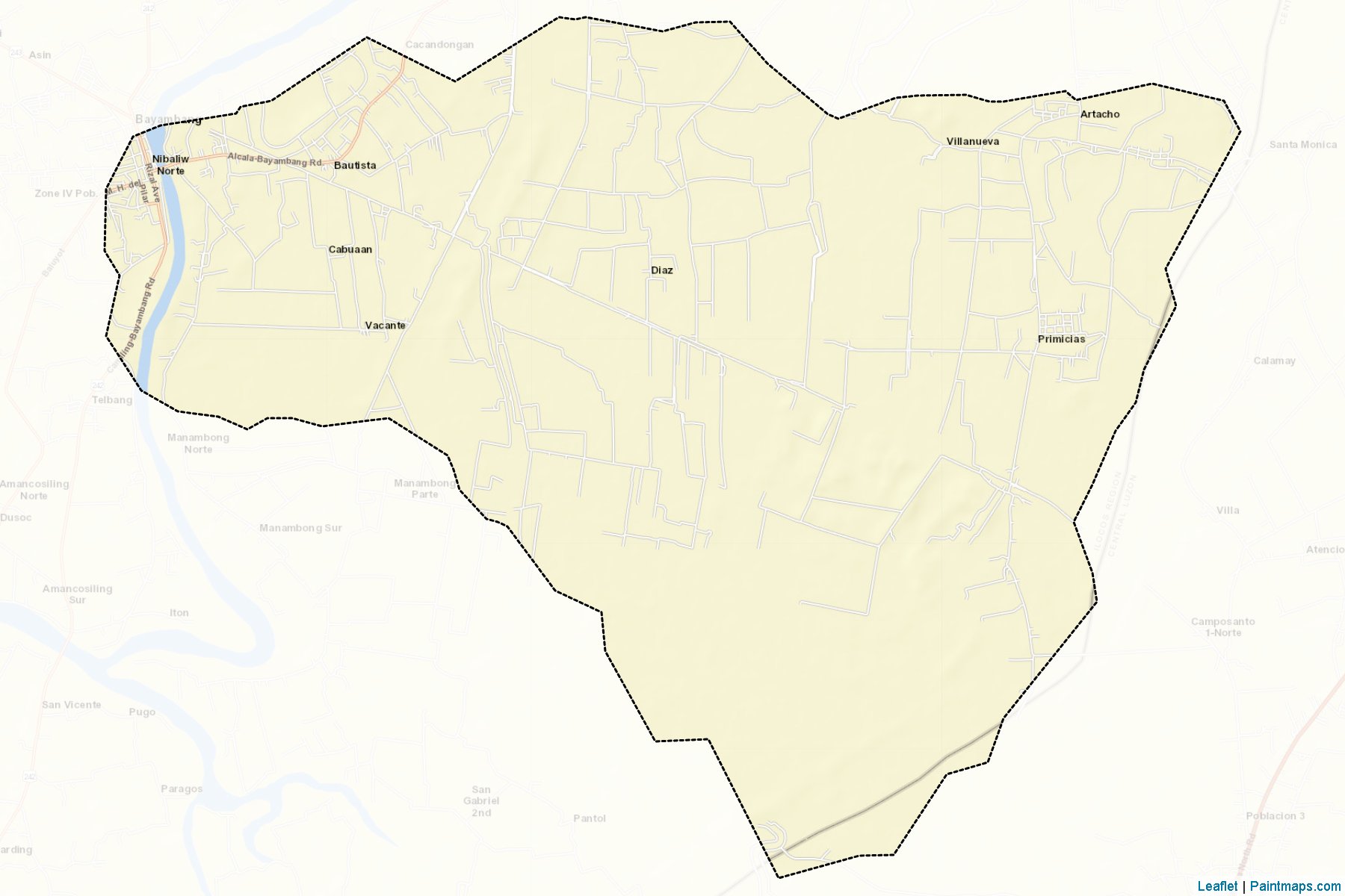 Bautista (Pangasinan) Haritası Örnekleri-2