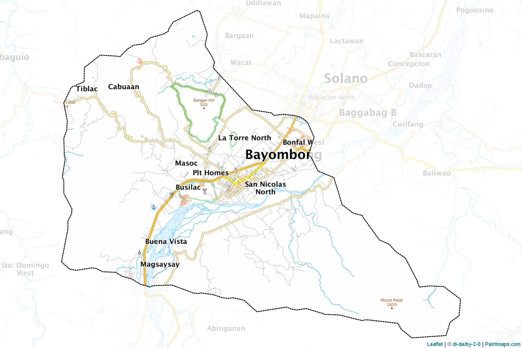 Bayombong (Nueva Vizcaya) Map Cropping Samples-1