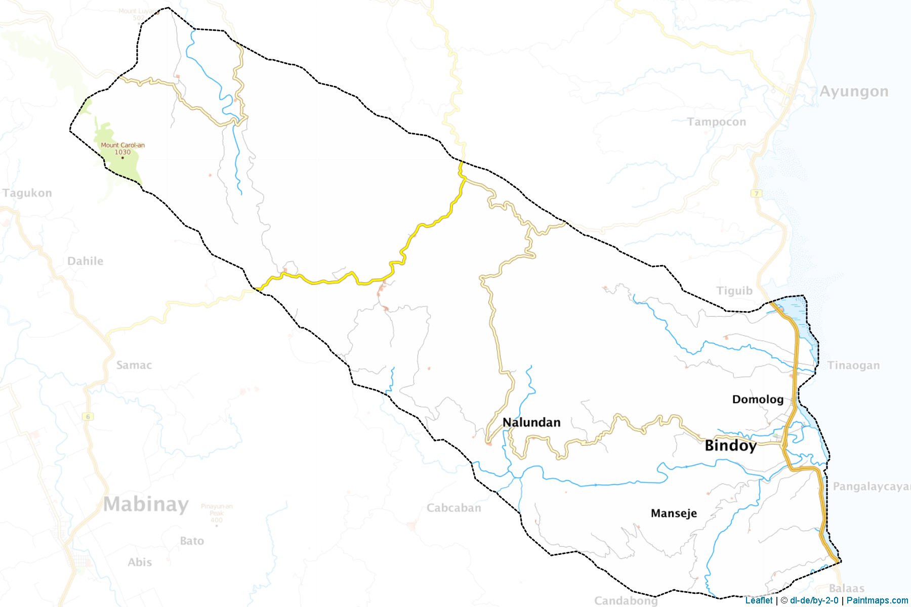 Bindoy (Negros Oriental) Map Cropping Samples-1