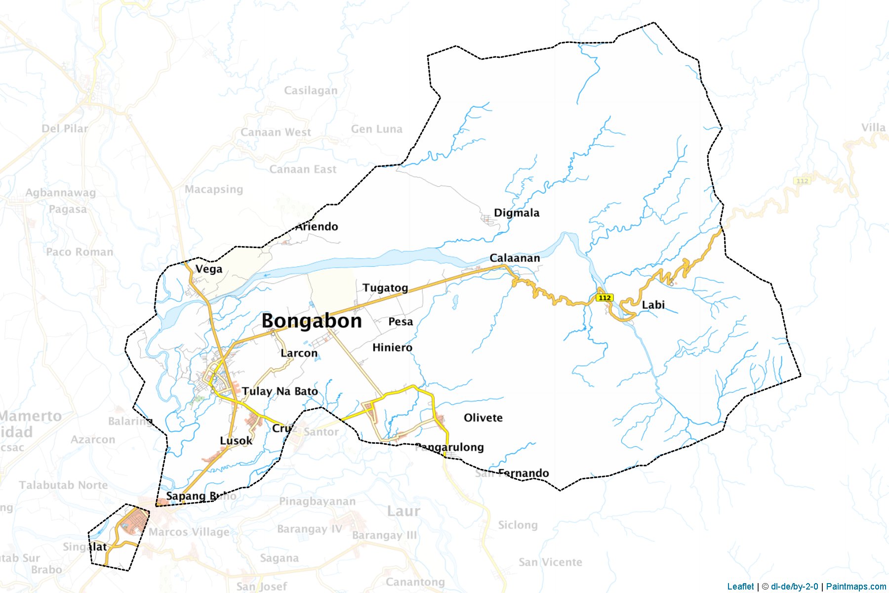 Bongabong (Nueva Ecija) Haritası Örnekleri-1