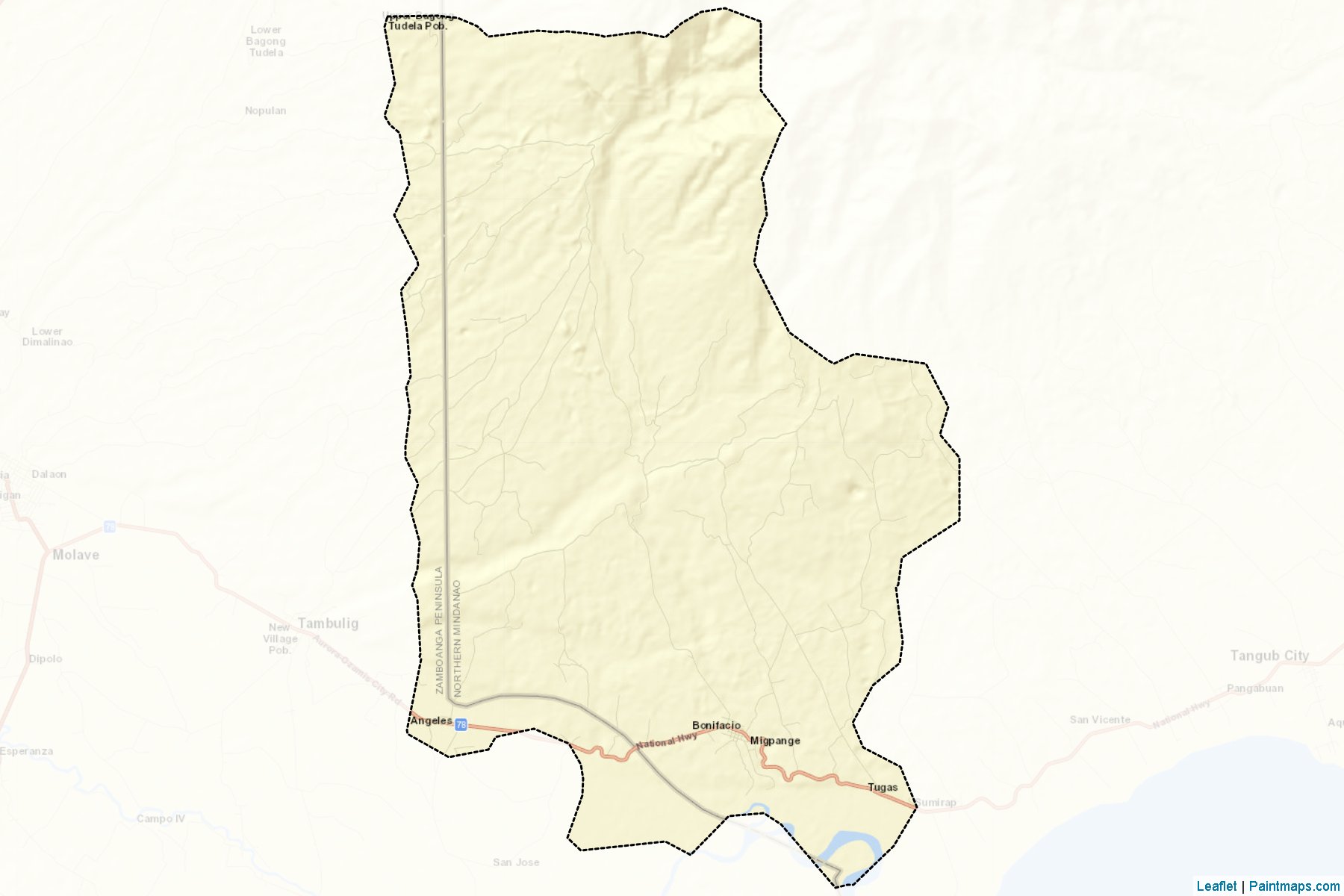 Muestras de recorte de mapas Bonifacio (Misamis Occidental)-2