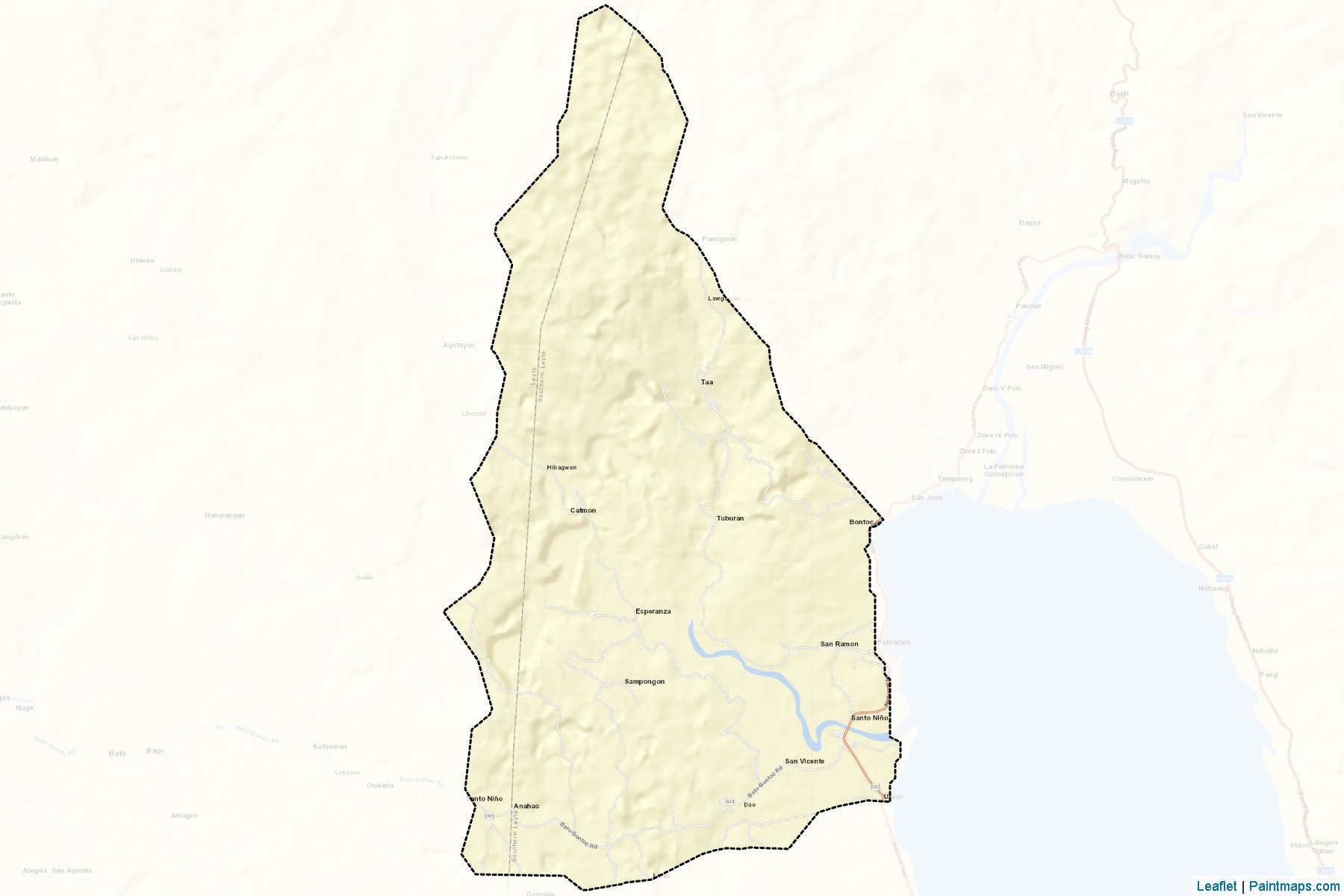 Bontoc (Southern Leyte) Map Cropping Samples-2