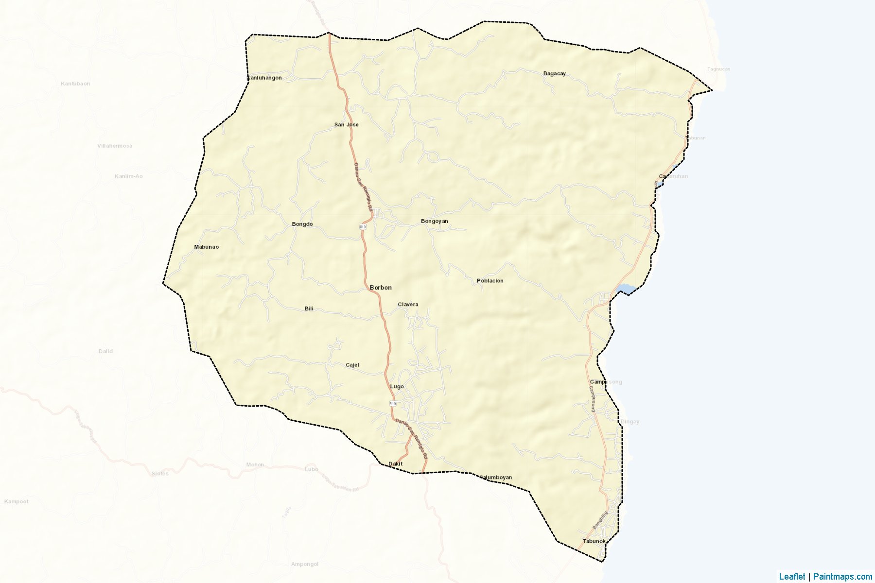 Muestras de recorte de mapas Borbon (Cebu)-2