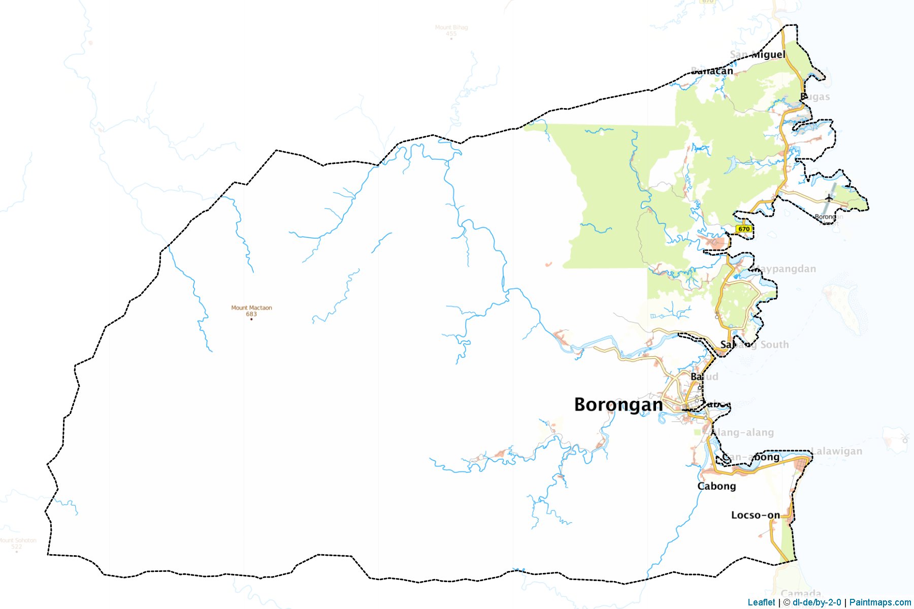 Borongan (Eastern Samar) Map Cropping Samples-1