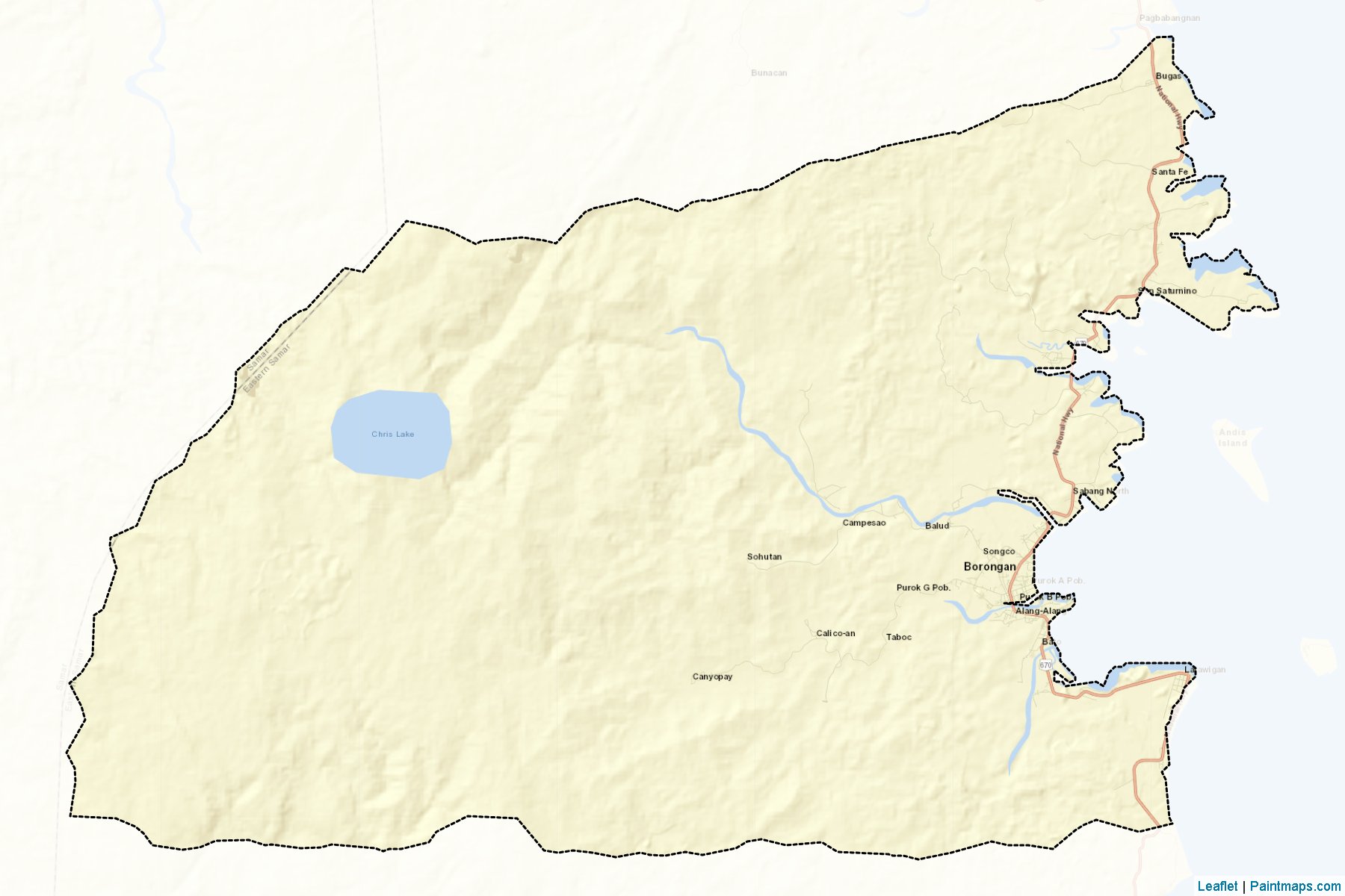 Borongan (Eastern Samar) Map Cropping Samples-2