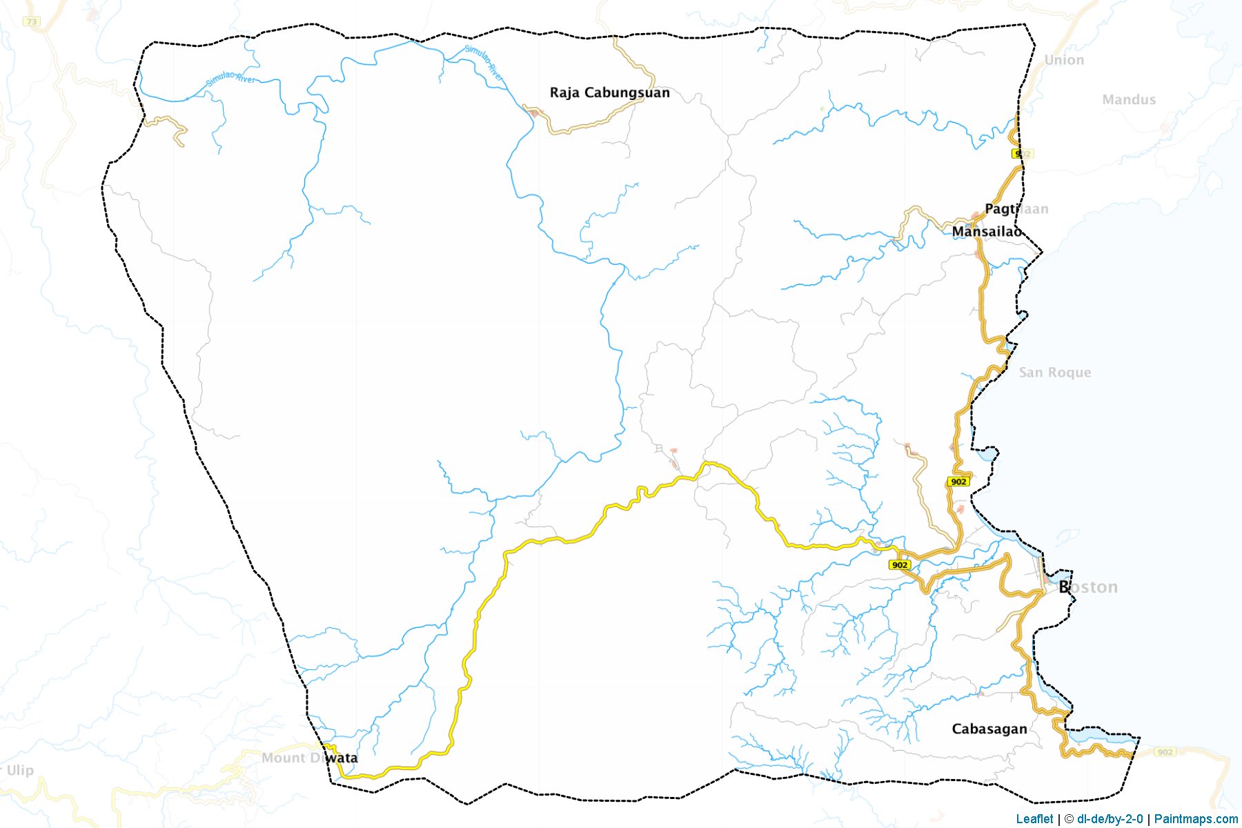 Muestras de recorte de mapas Boston (Davao Oriental)-1