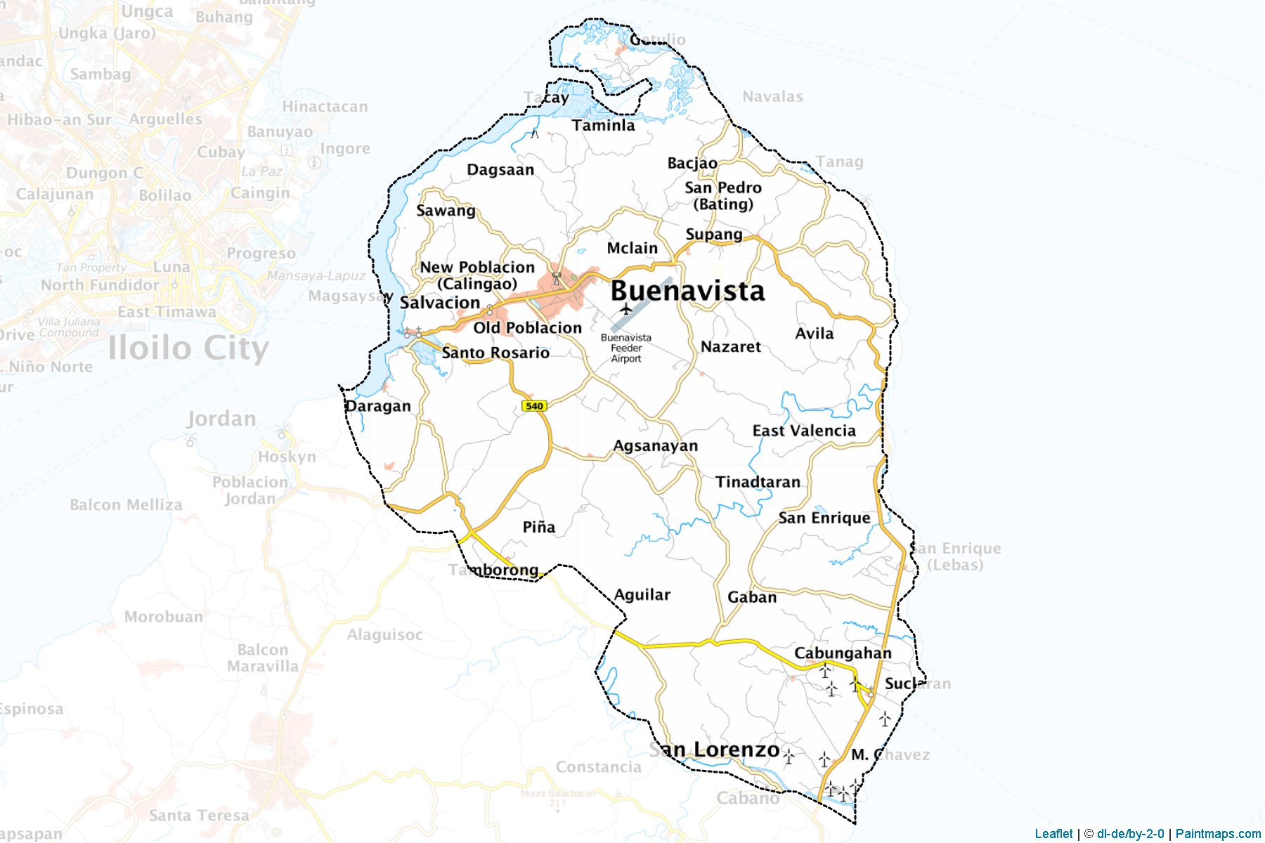 Muestras de recorte de mapas Buenavista (Guimaras)-1