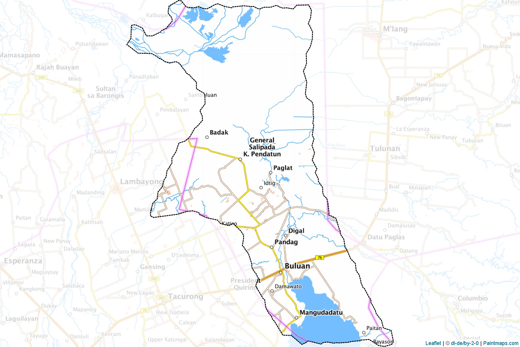 Muestras de recorte de mapas Buluan (Maguindanao)-1