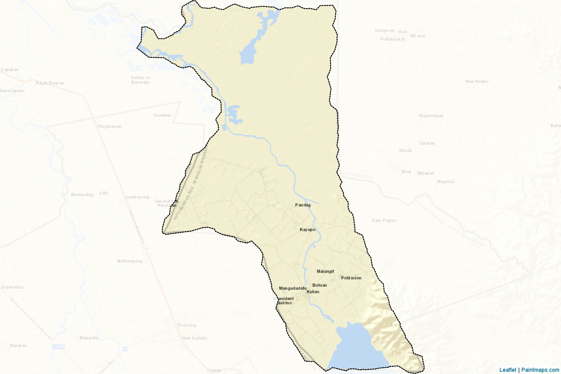 Muestras de recorte de mapas Buluan (Maguindanao)-2