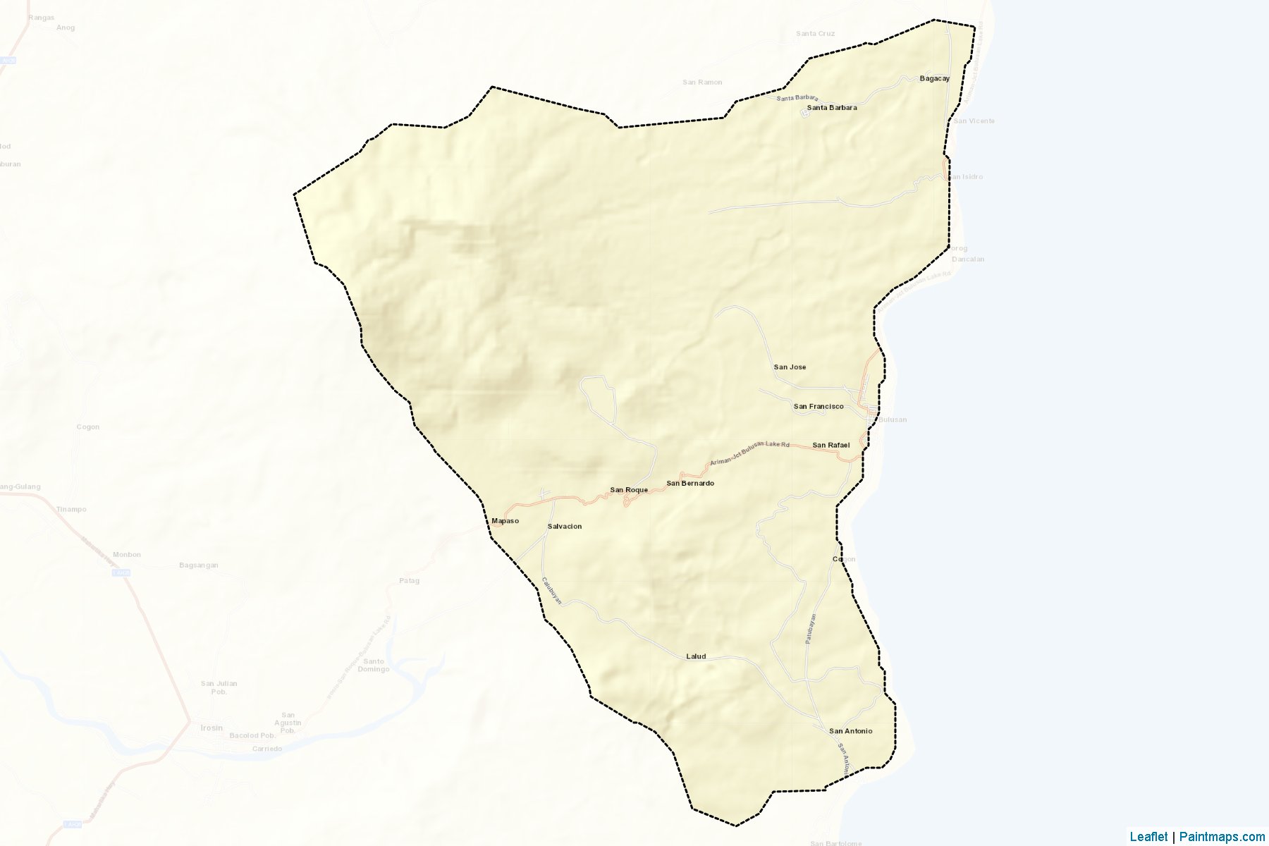 Muestras de recorte de mapas Bulusan (Sorsogon)-2