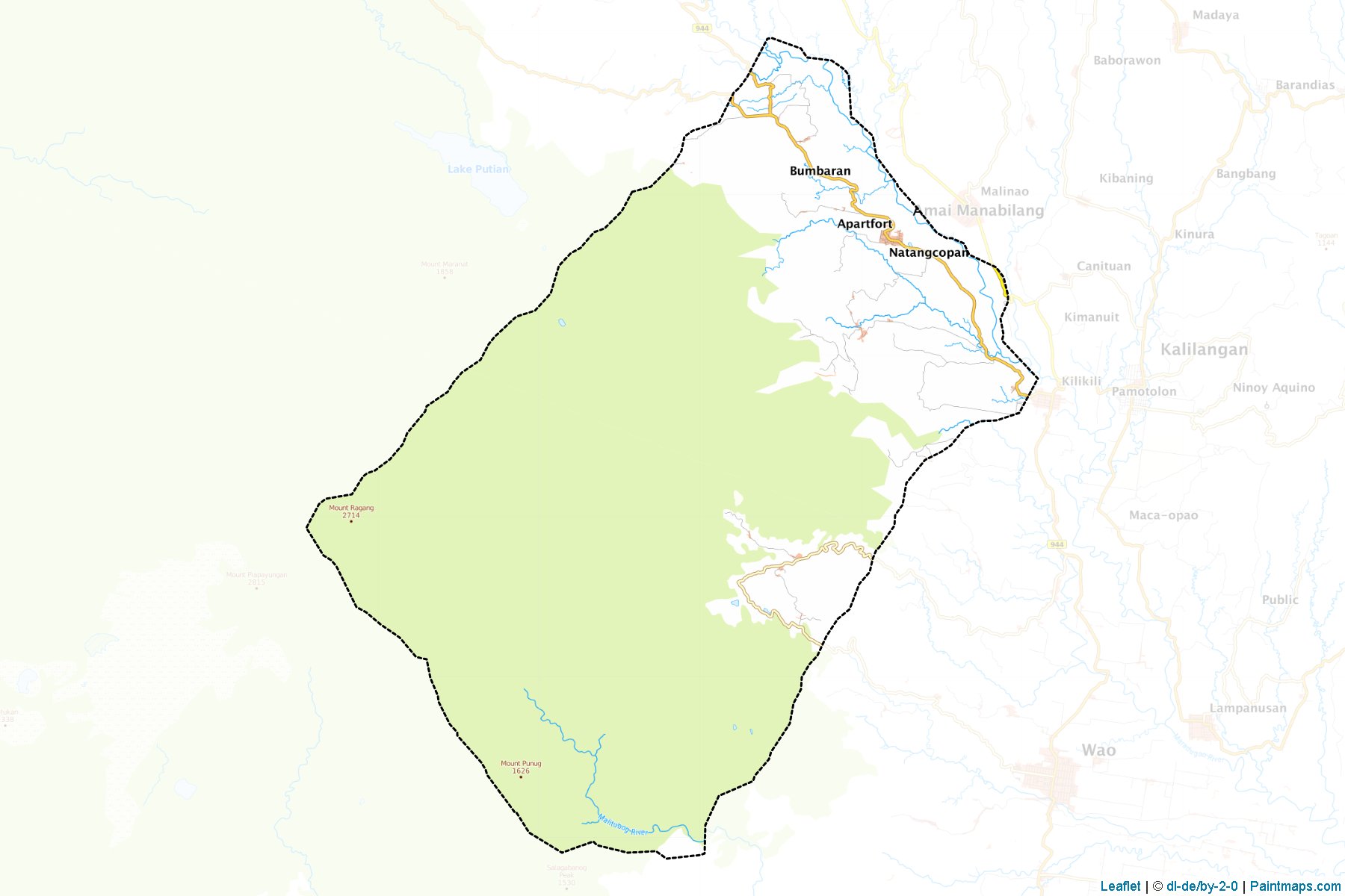 Muestras de recorte de mapas Bumbaran (Lanao del Sur)-1