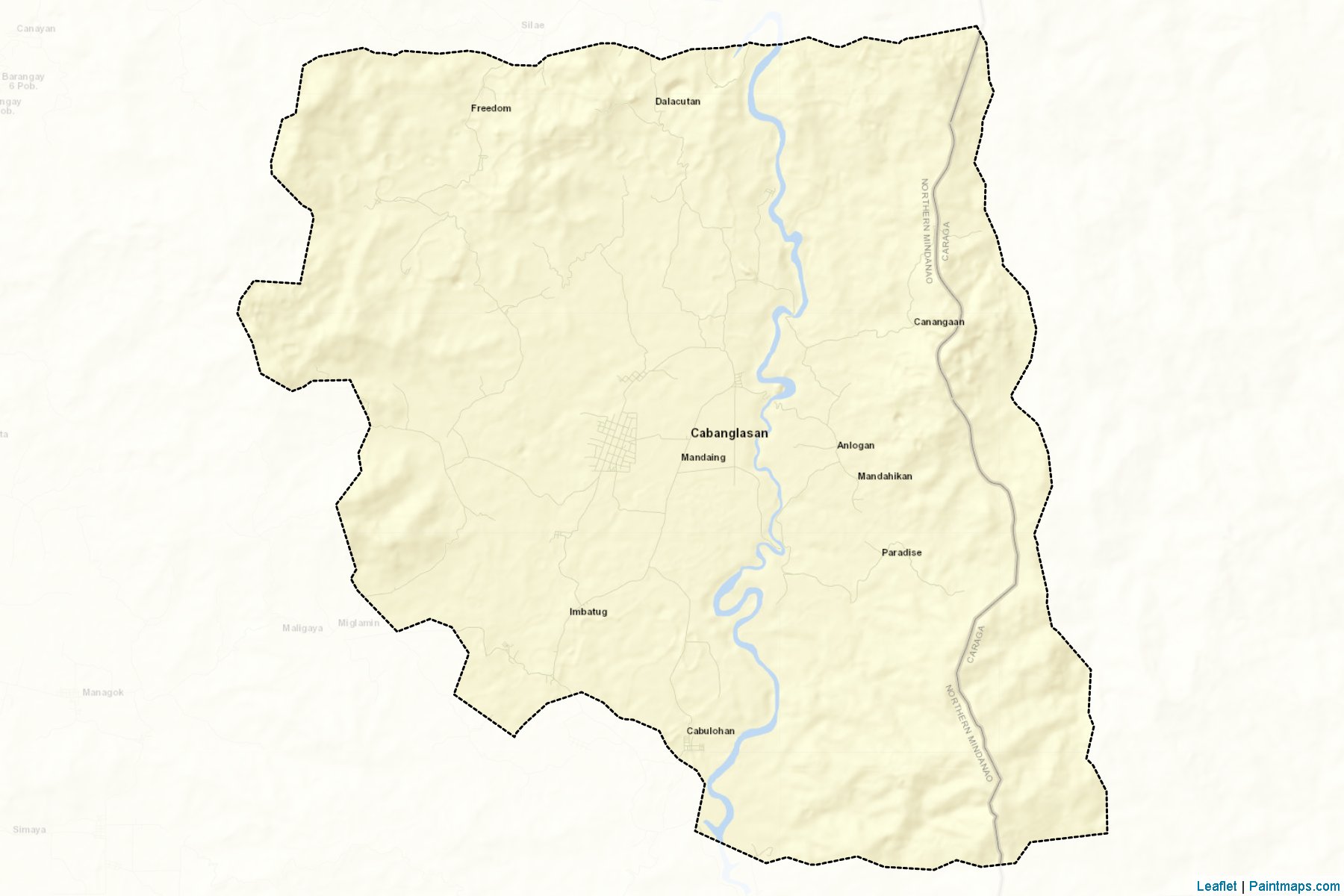 Cabanglasan (Bukidnon) Map Cropping Samples-2