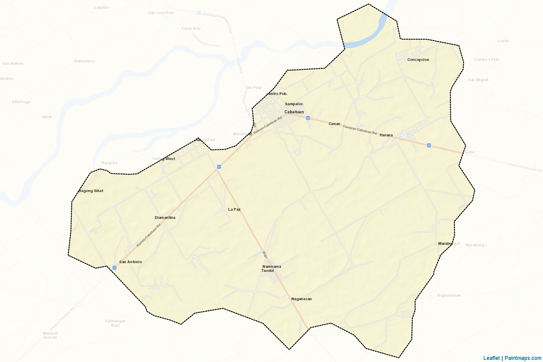 Muestras de recorte de mapas Cabatuan (Isabela)-2