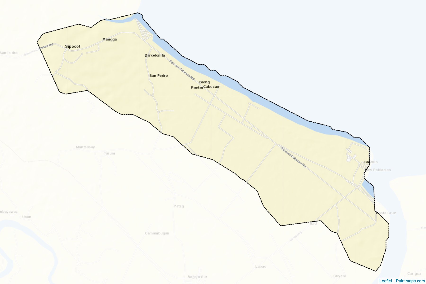 Muestras de recorte de mapas Cabusao (Camarines Sur)-2