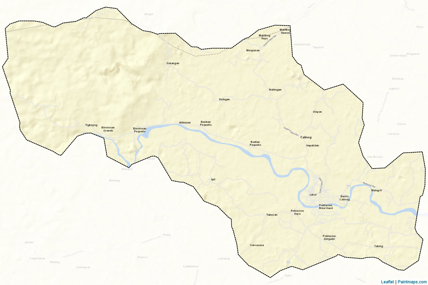 Muestras de recorte de mapas Calinog (Iloilo)-2