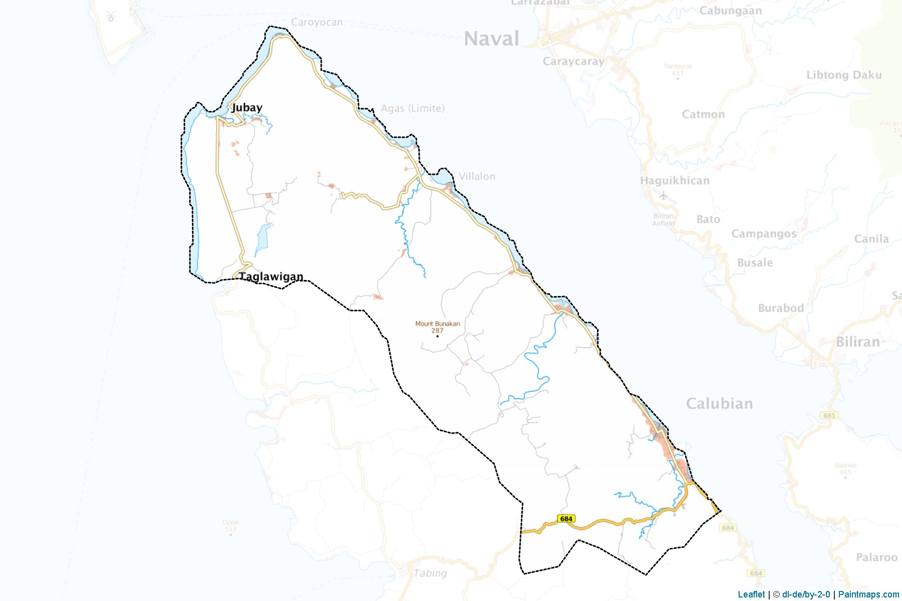 Muestras de recorte de mapas Calubian (Leyte)-1