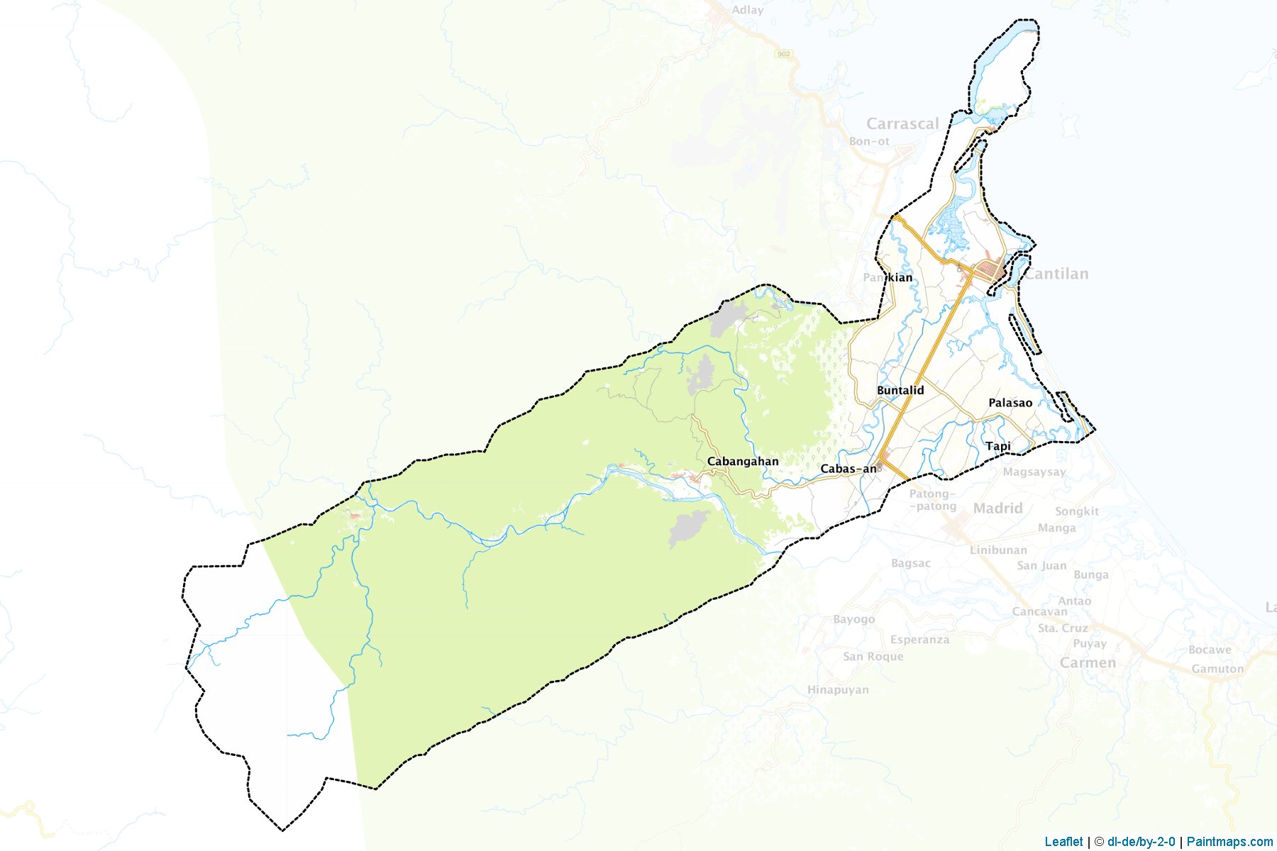 Cantilan (Surigao del Sur) Map Cropping Samples-1