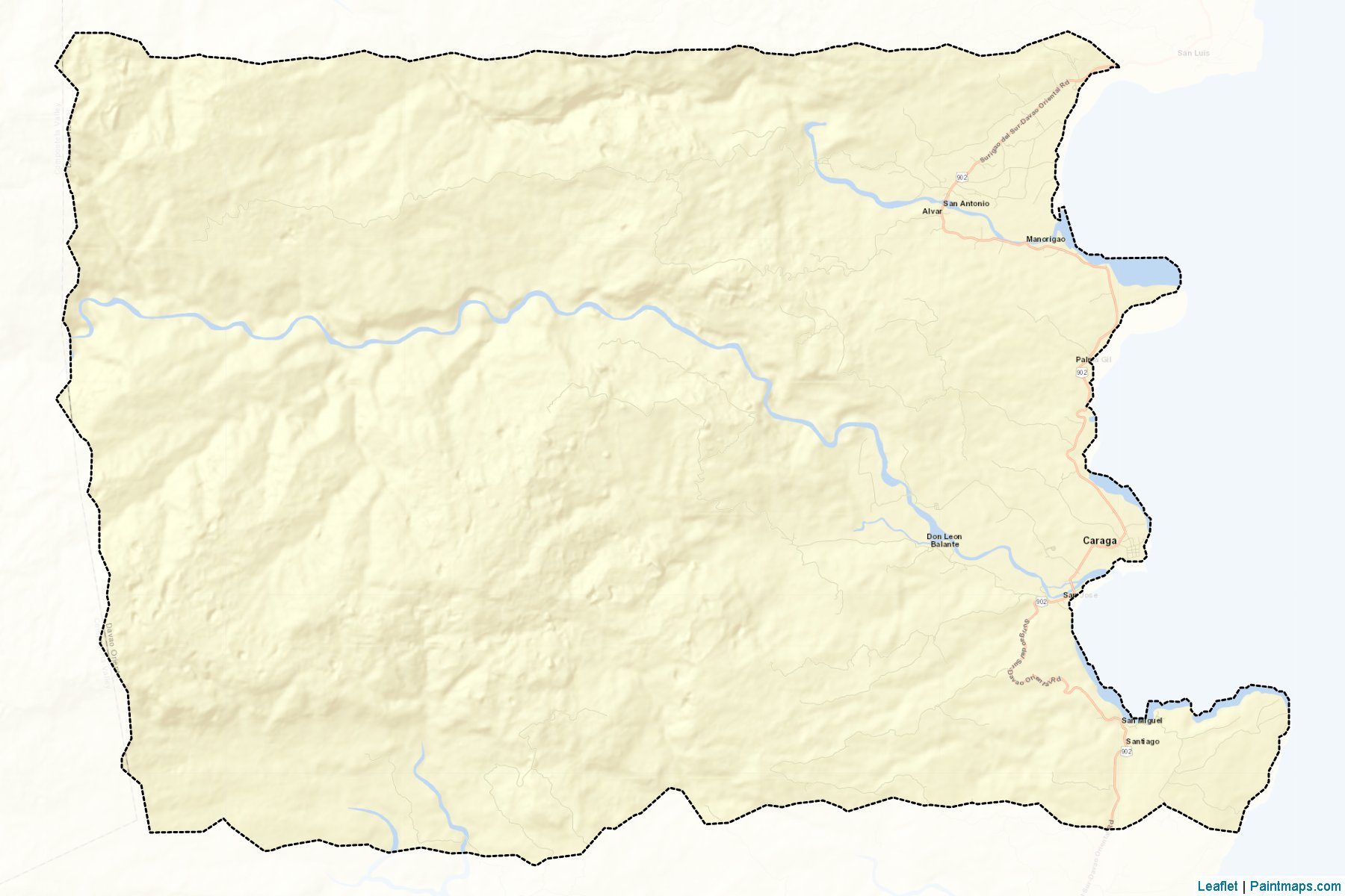 Caraga (Davao Oriental) Map Cropping Samples-2