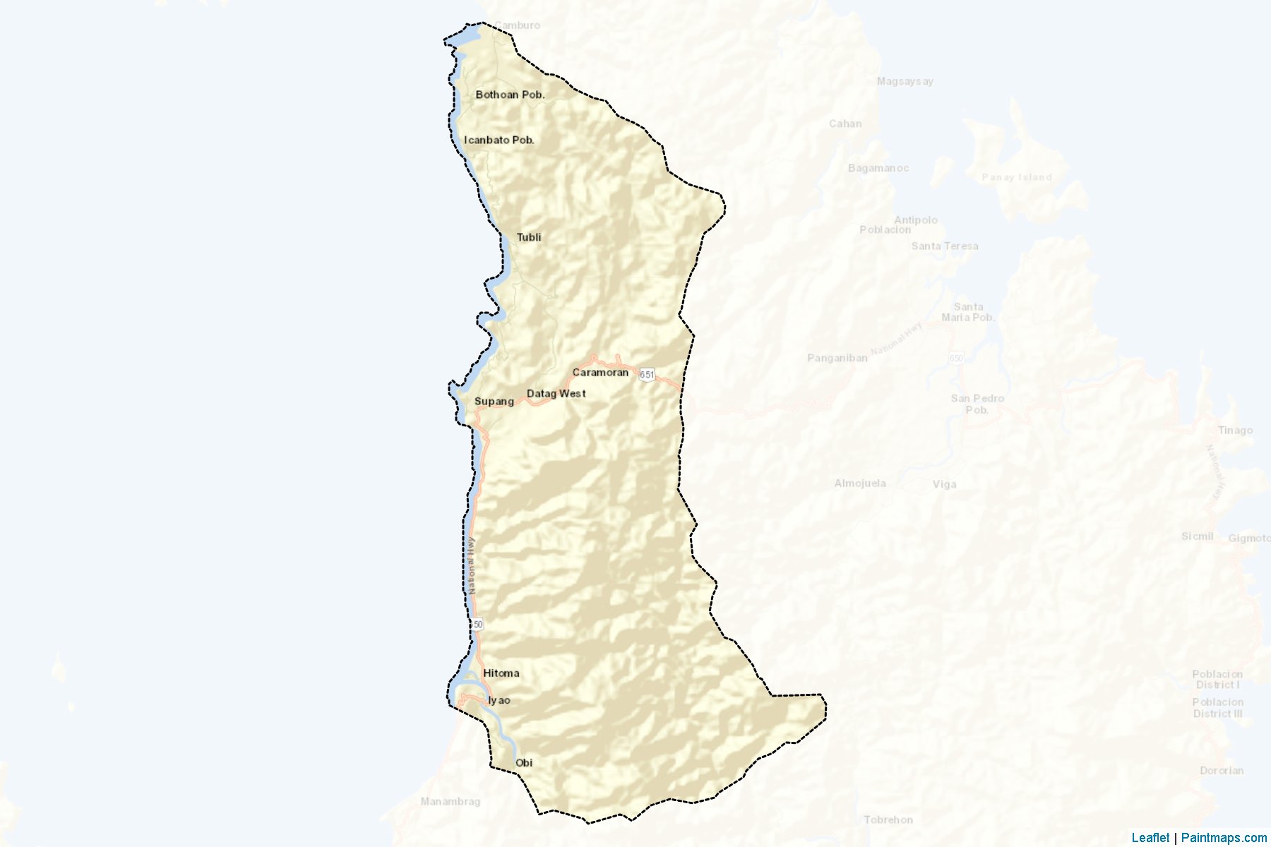 Muestras de recorte de mapas Caramoran (Catanduanes)-2