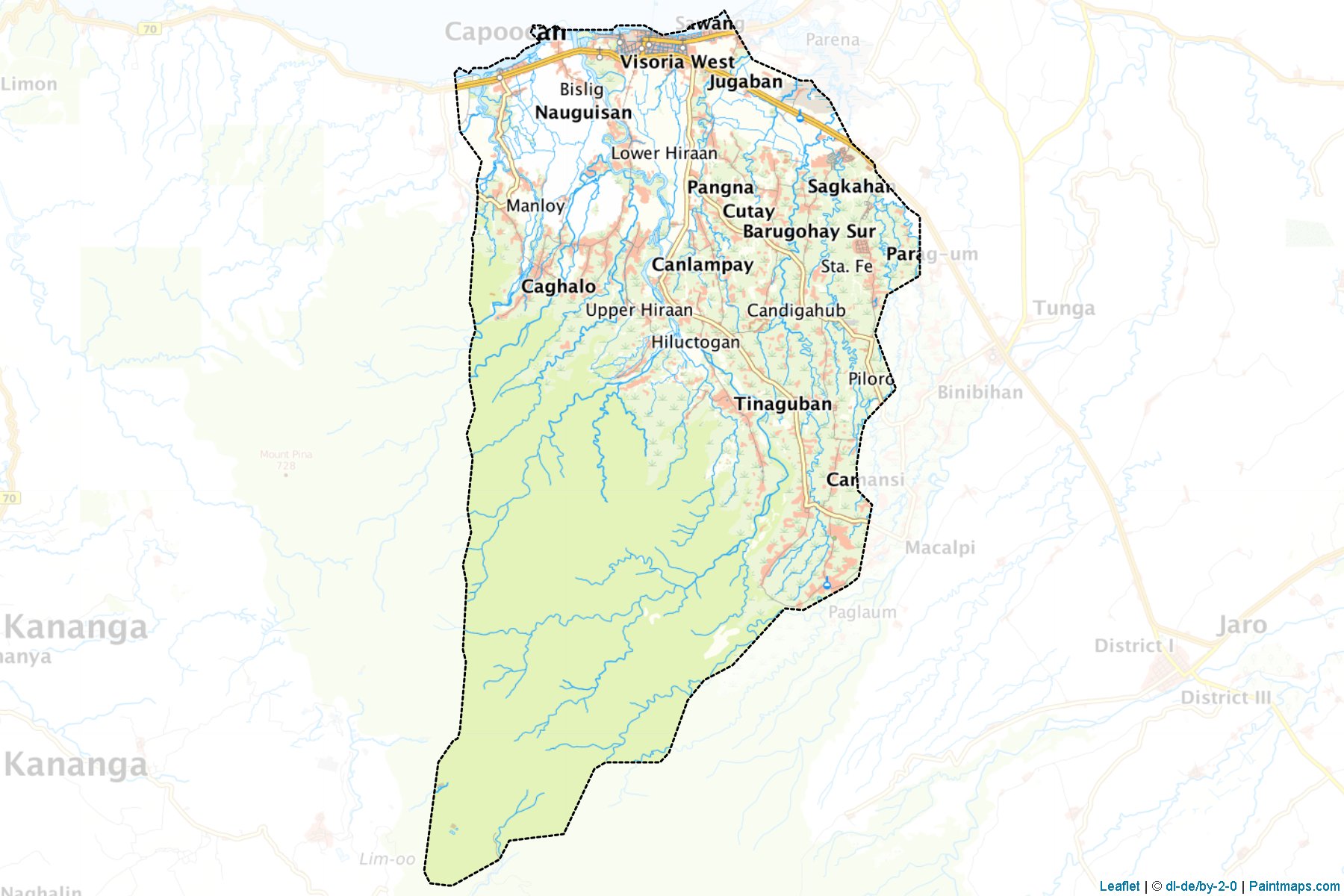 Muestras de recorte de mapas Carigara (Leyte)-1