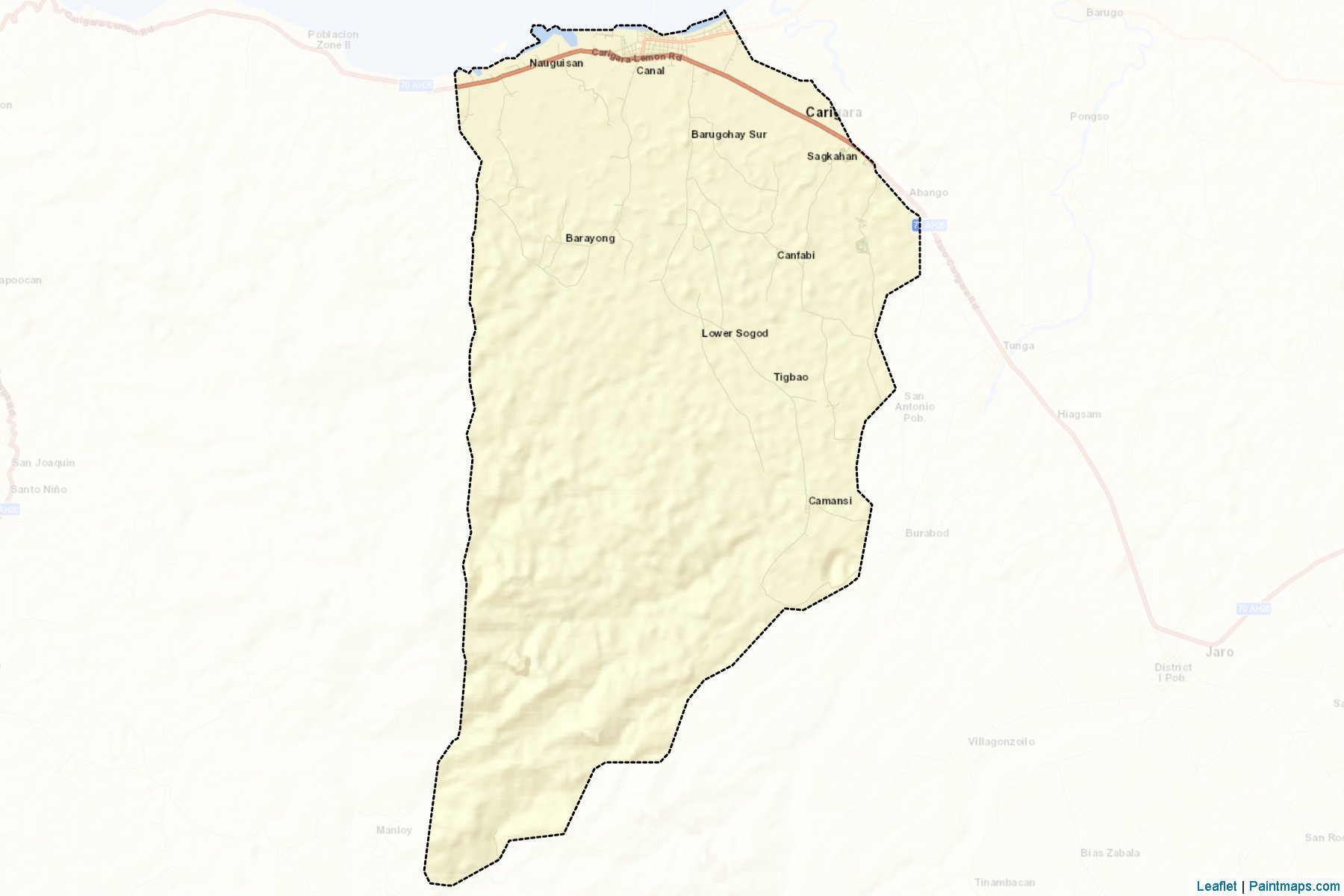 Muestras de recorte de mapas Carigara (Leyte)-2