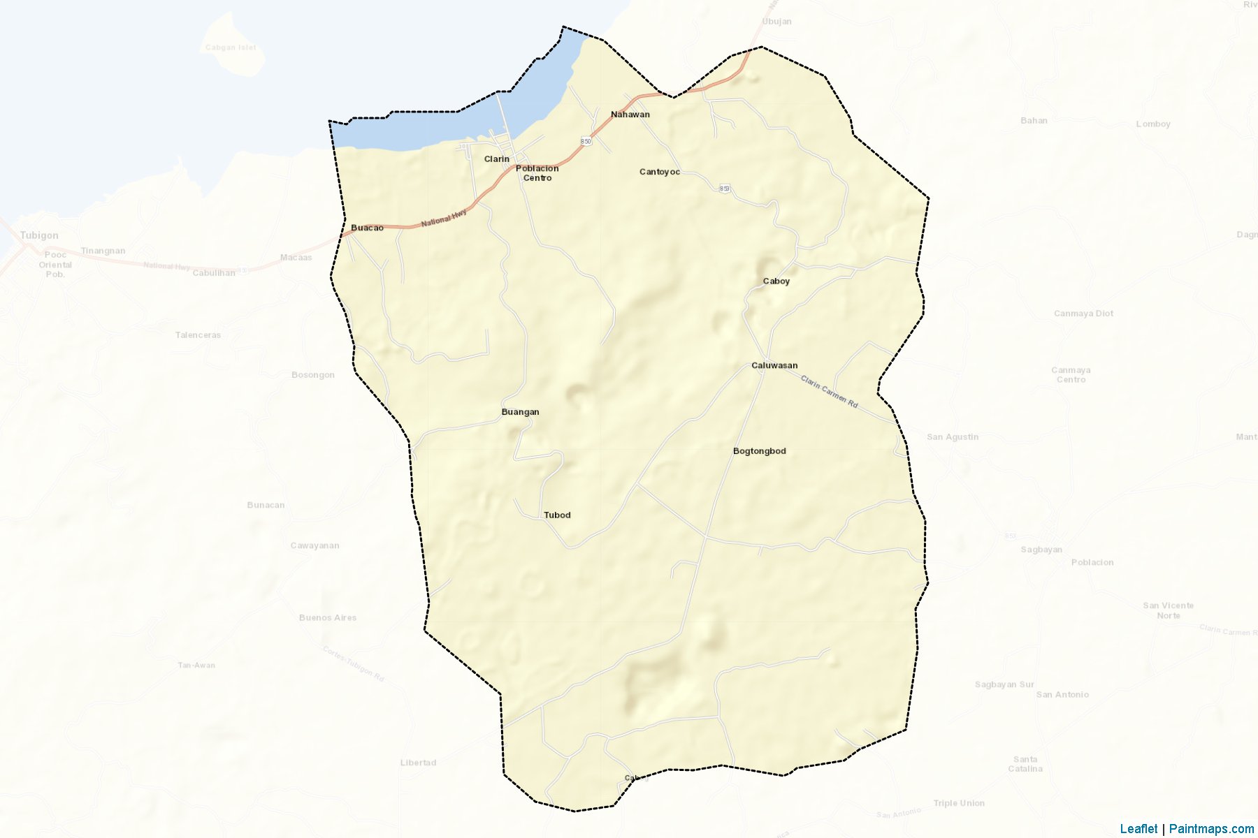 Clarin (Bohol) Map Cropping Samples-2