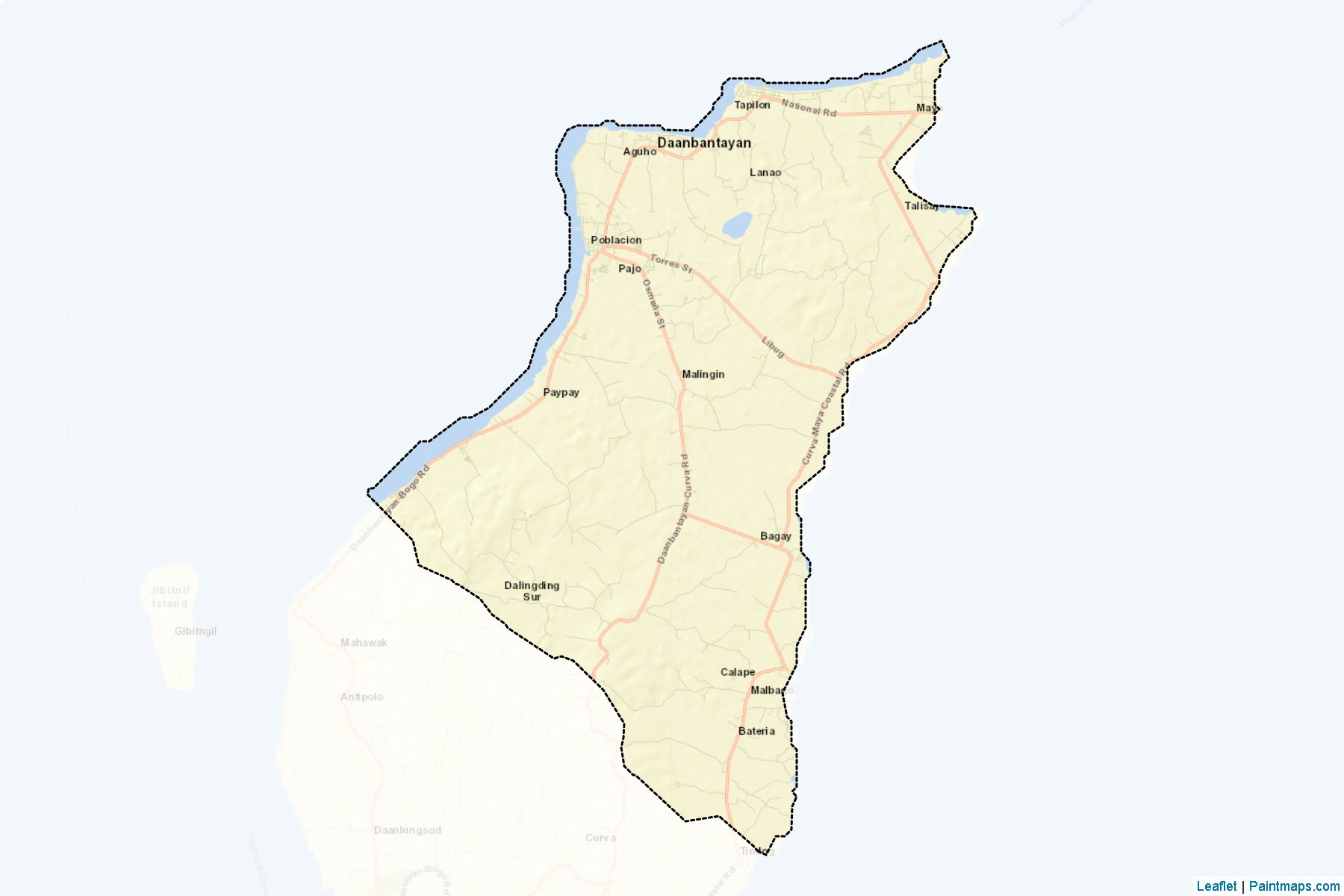 Daanbantayan (Cebu) Map Cropping Samples-2