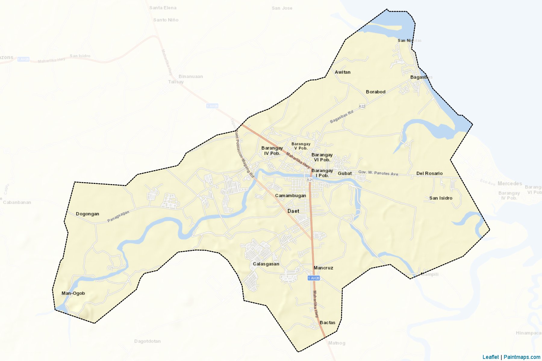 Daet (Camarines Norte) Map Cropping Samples-2