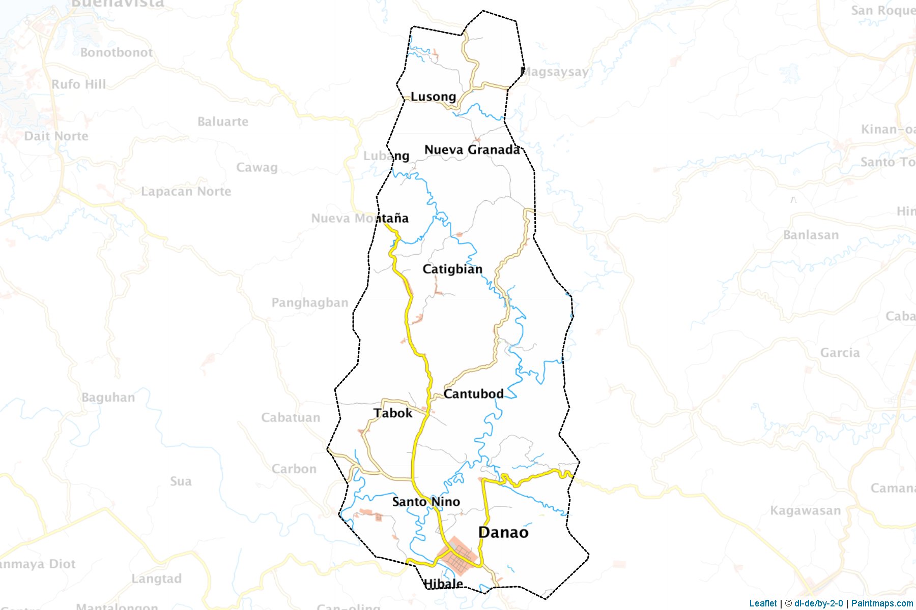 Danao (Bohol) Map Cropping Samples-1